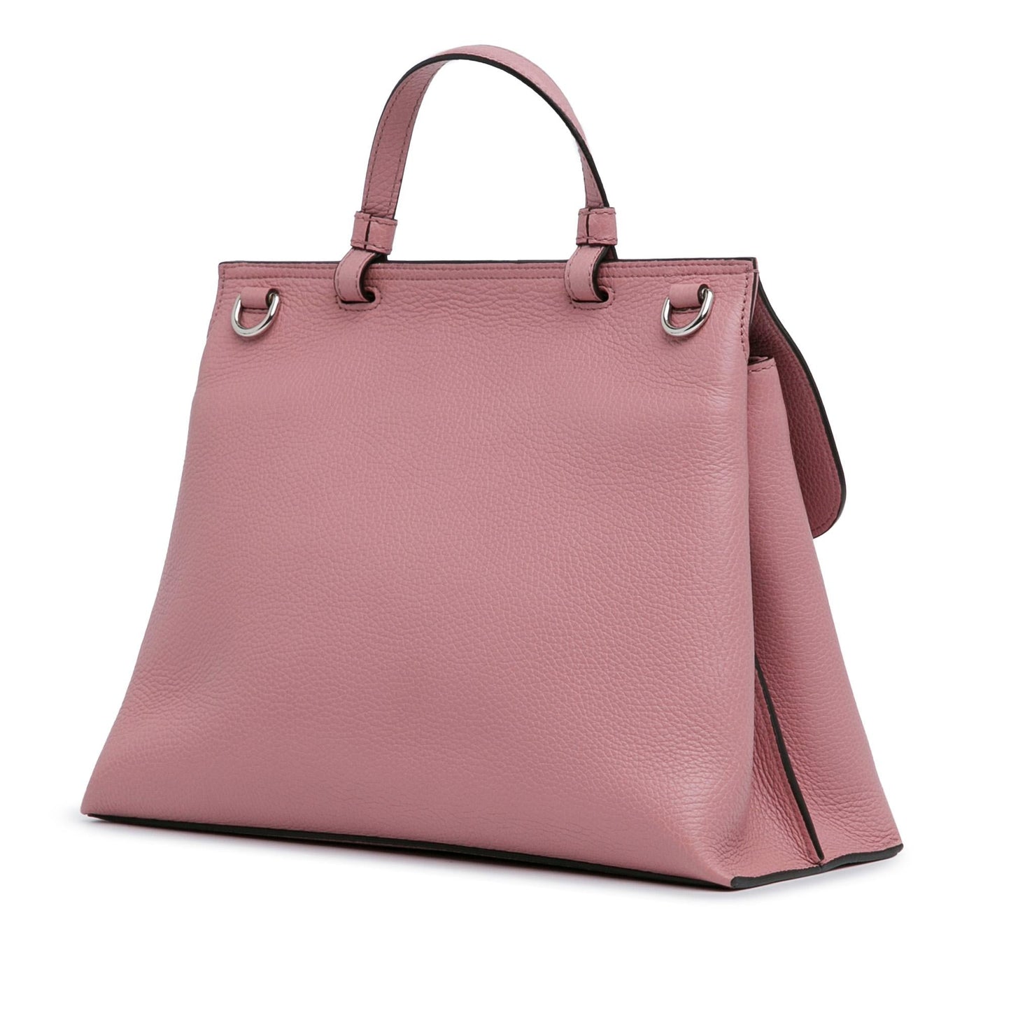 Gucci Bamboo Daily Leather Calf Pink Medium Satchel Bag