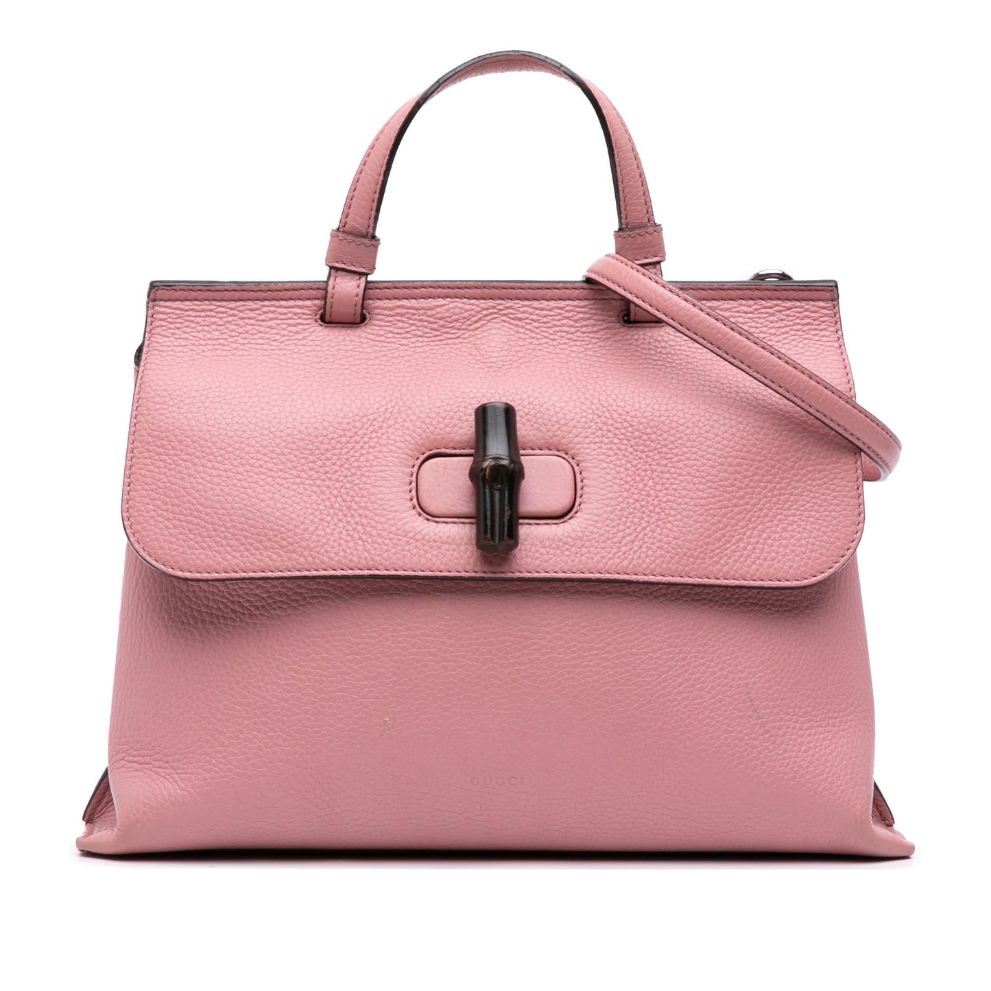 Gucci Bamboo Daily Leather Medium Travel Bag Satchel 2