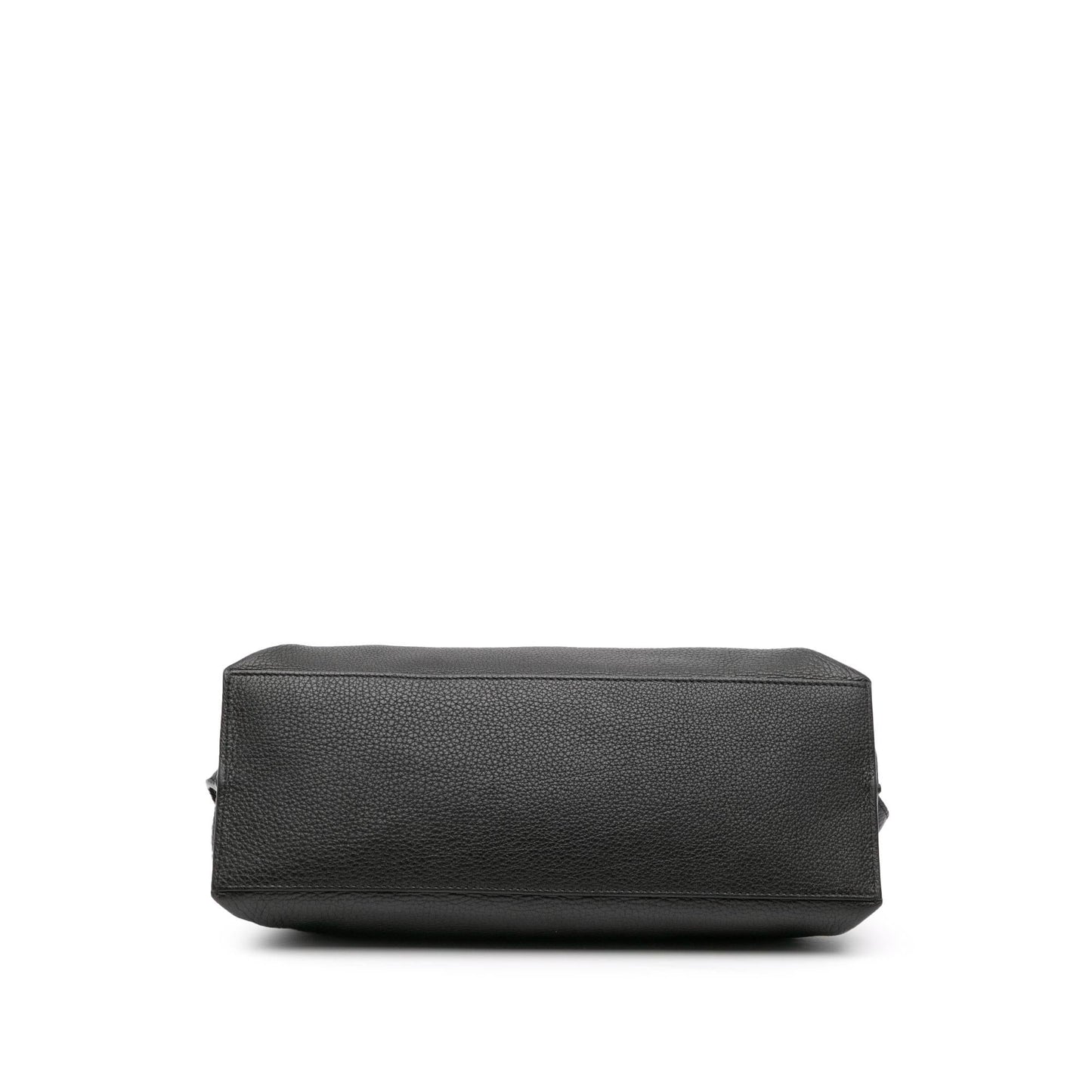 Gucci Bamboo Daily Top Handle Leather Calf Black Medium Satchel Bag