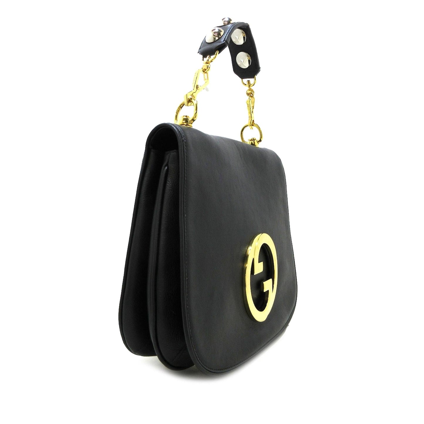 Gucci Blondie SHG-kHNIeL Leather Calf Black Medium Satchel Bag