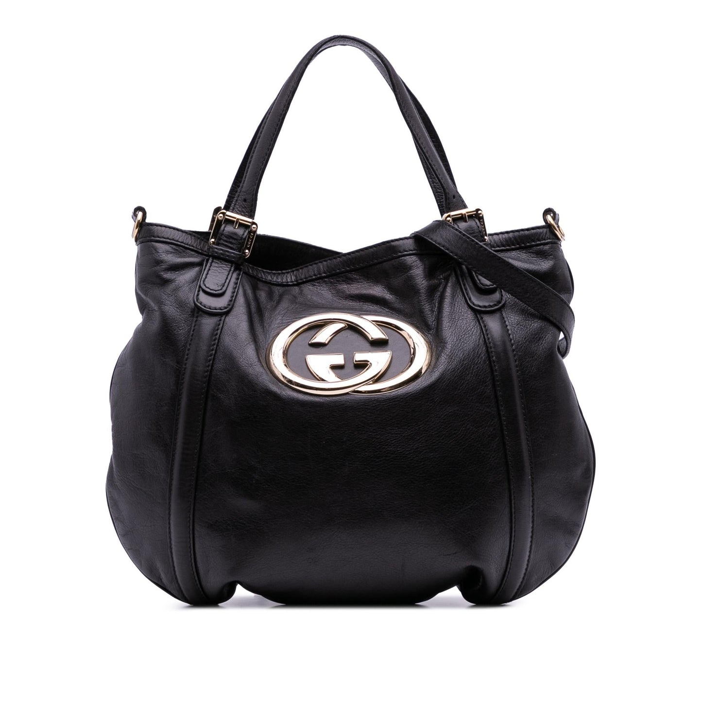 Gucci Britt Leather Medium Travel Bag