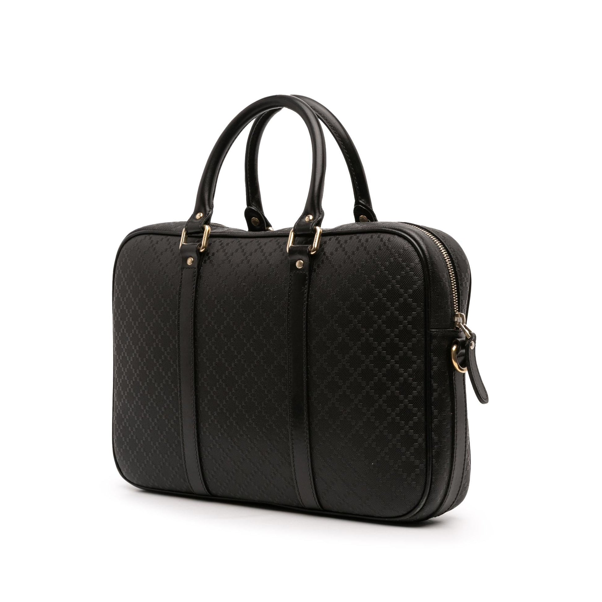 Gucci Diamante Bright Business Leather Medium Tote Bag