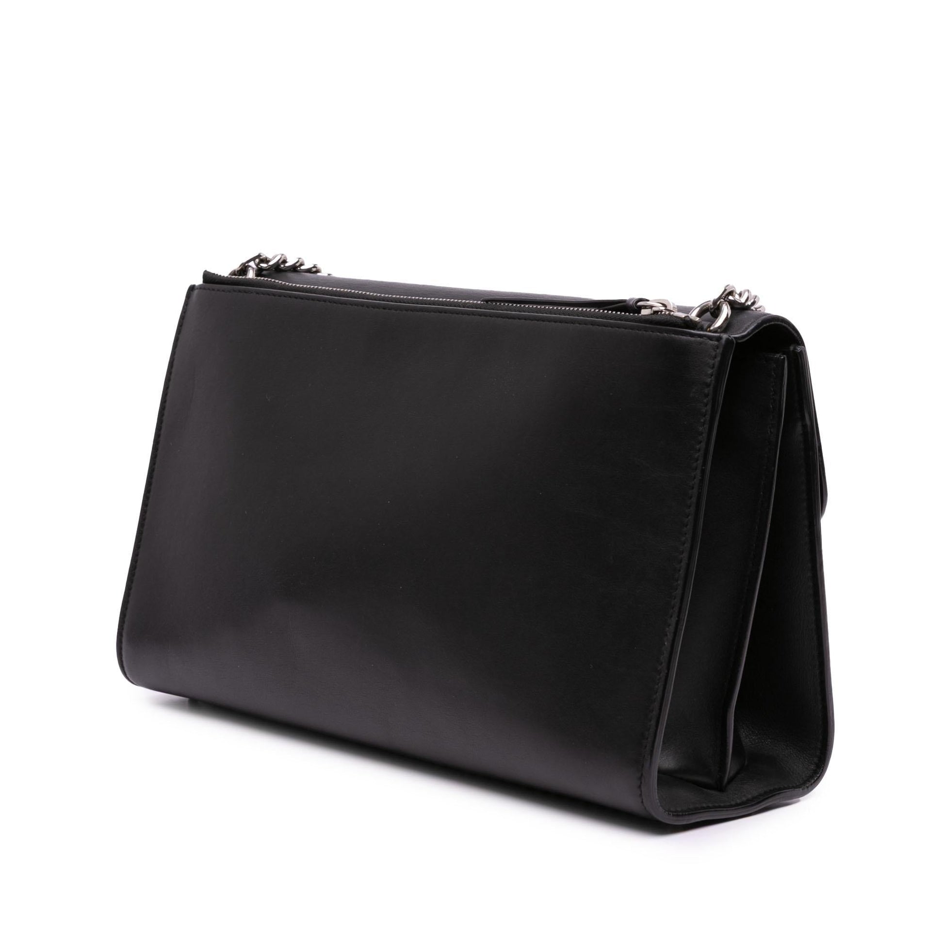 Gucci Dollar Interlocking G Leather Calf Black Medium Crossbody Bag G Crossbody