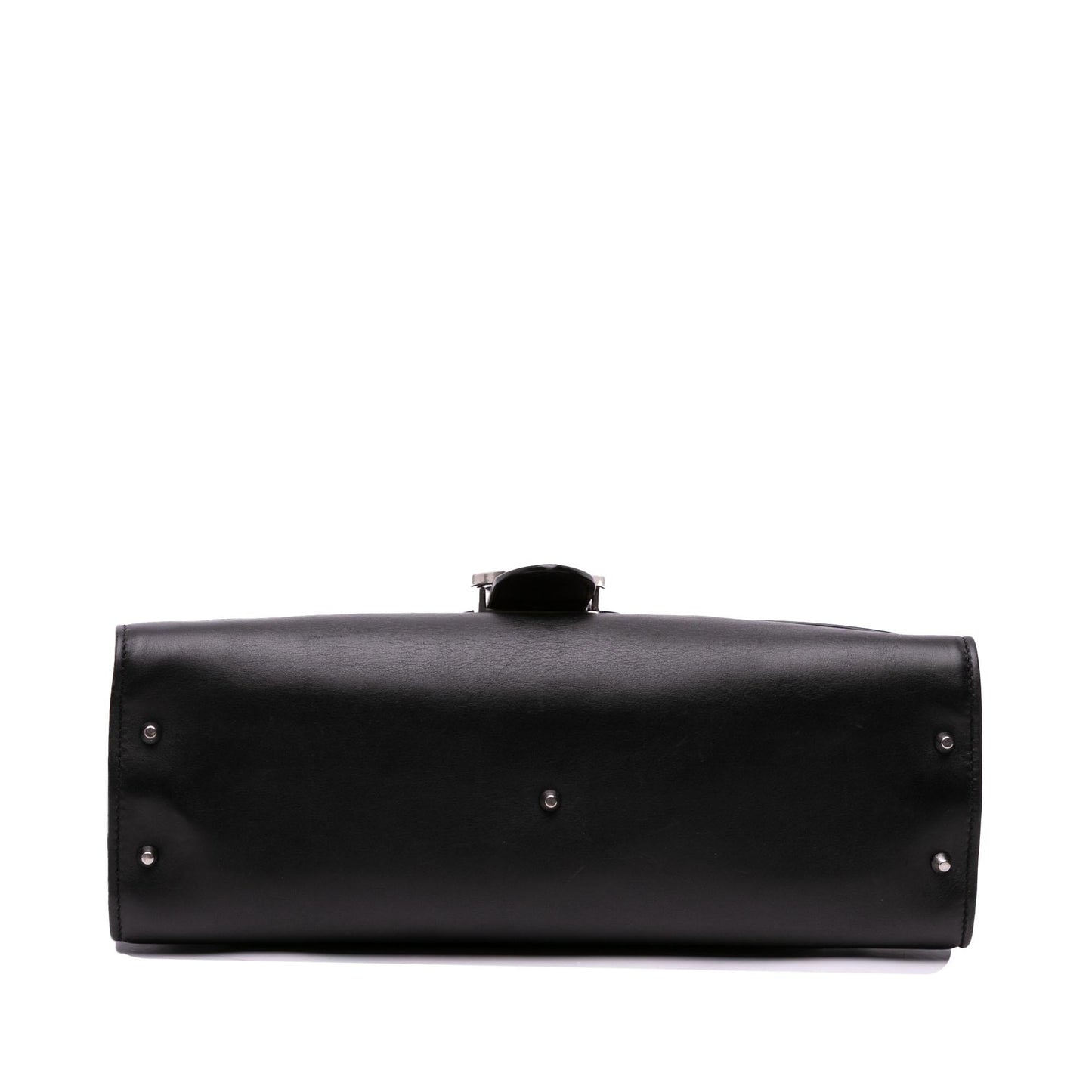 Gucci Dollar Interlocking G Leather Calf Black Medium Crossbody Bag
