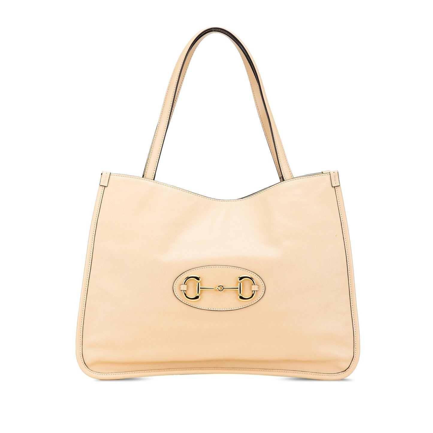 Gucci Horsebit Leather Calf Brown Medium Tote Bag