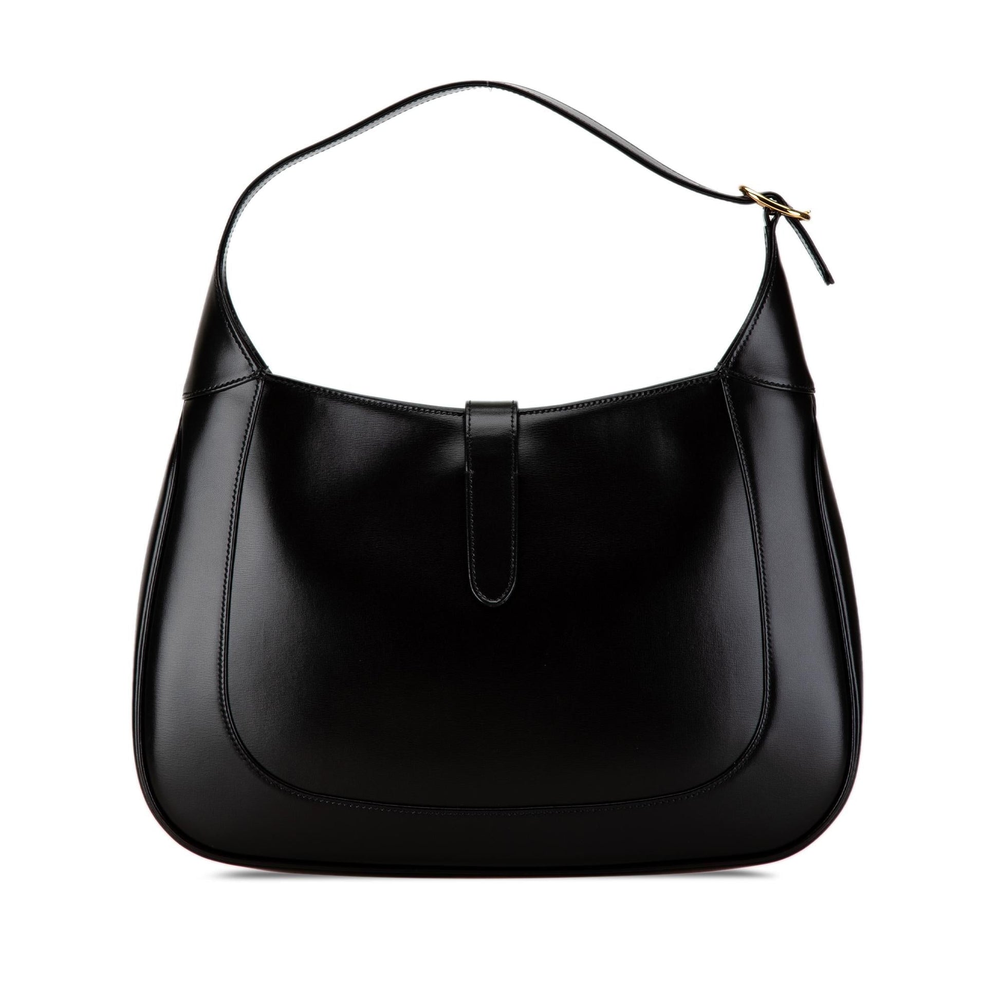 Gucci Jackie SHG-0LslCA Leather Calf Black Medium Crossbody Bag