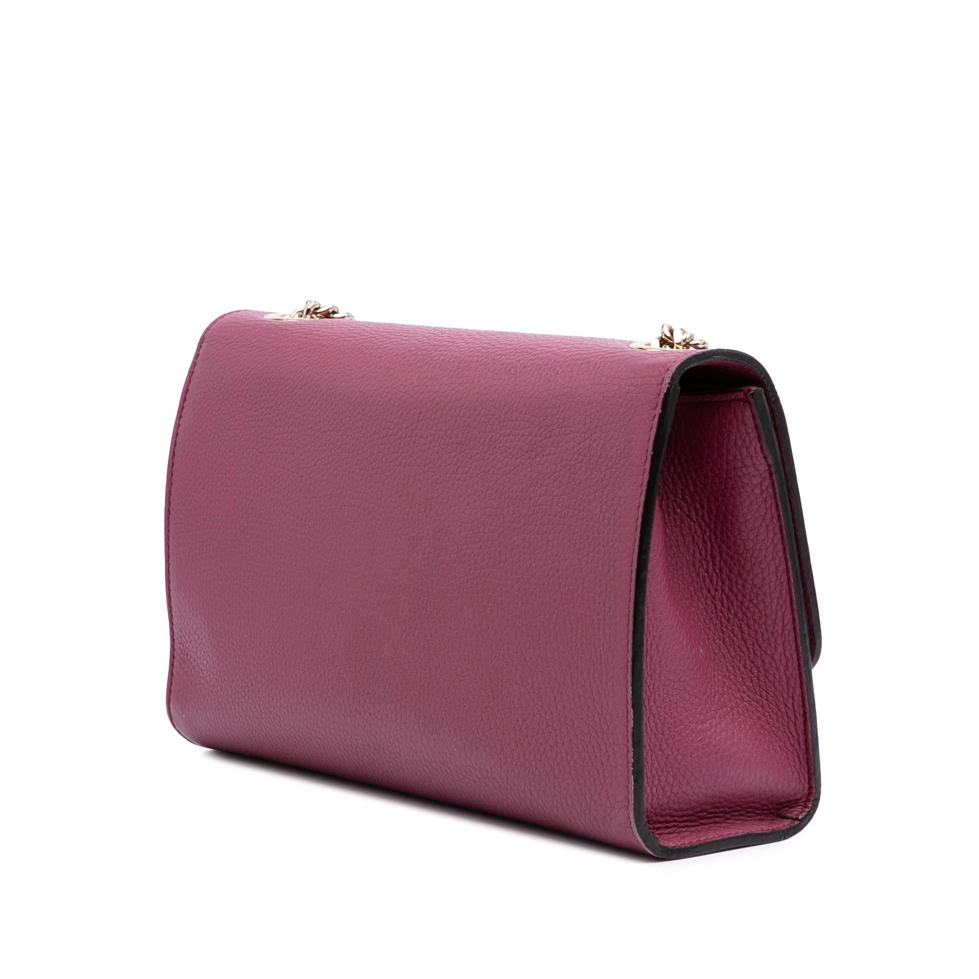 Gucci Miss Bamboo Leather Calf Pink Medium Crossbody Bag