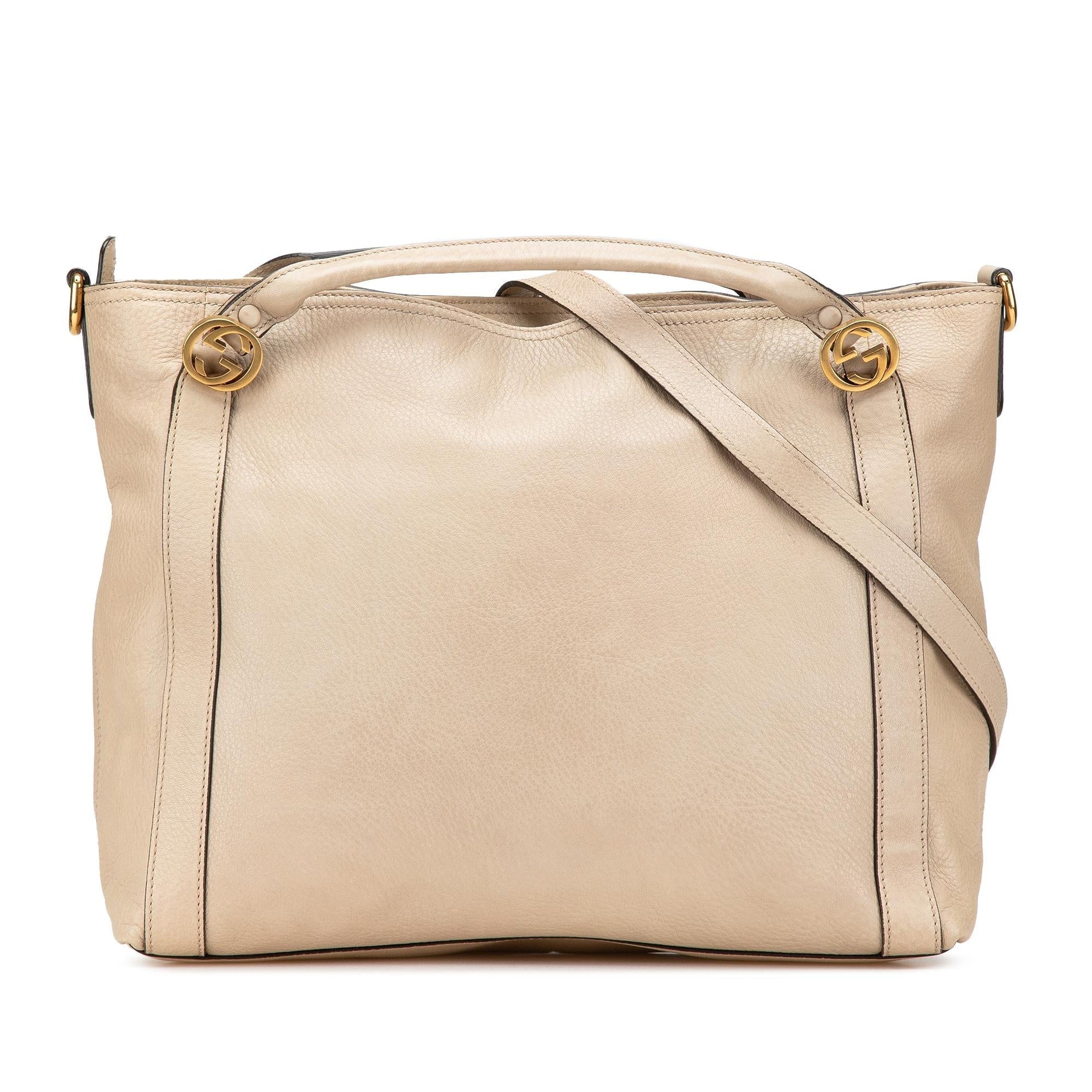 Gucci Miss GG Leather Calf Brown Medium Satchel Bag Satchel 1