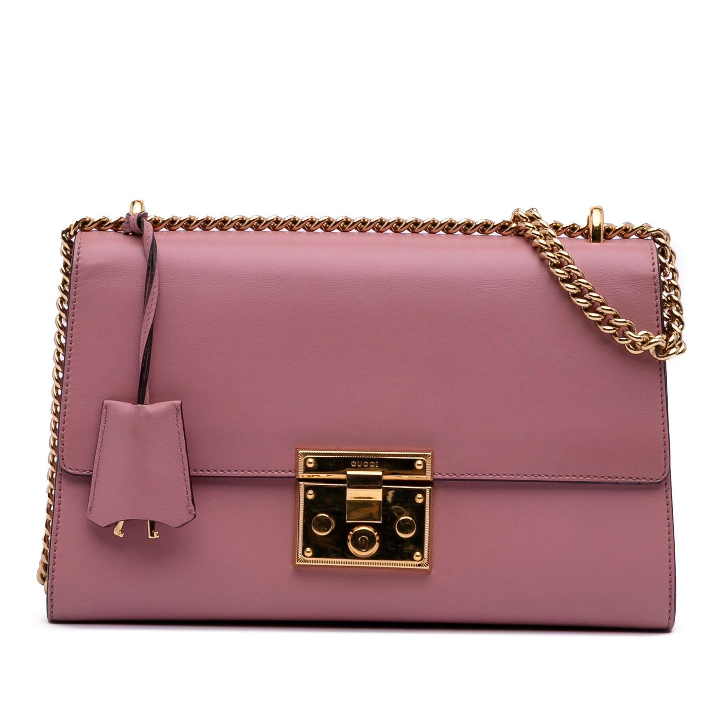 Gucci Padlock Leather Calf Pink Medium Shoulder Bag Bag 1