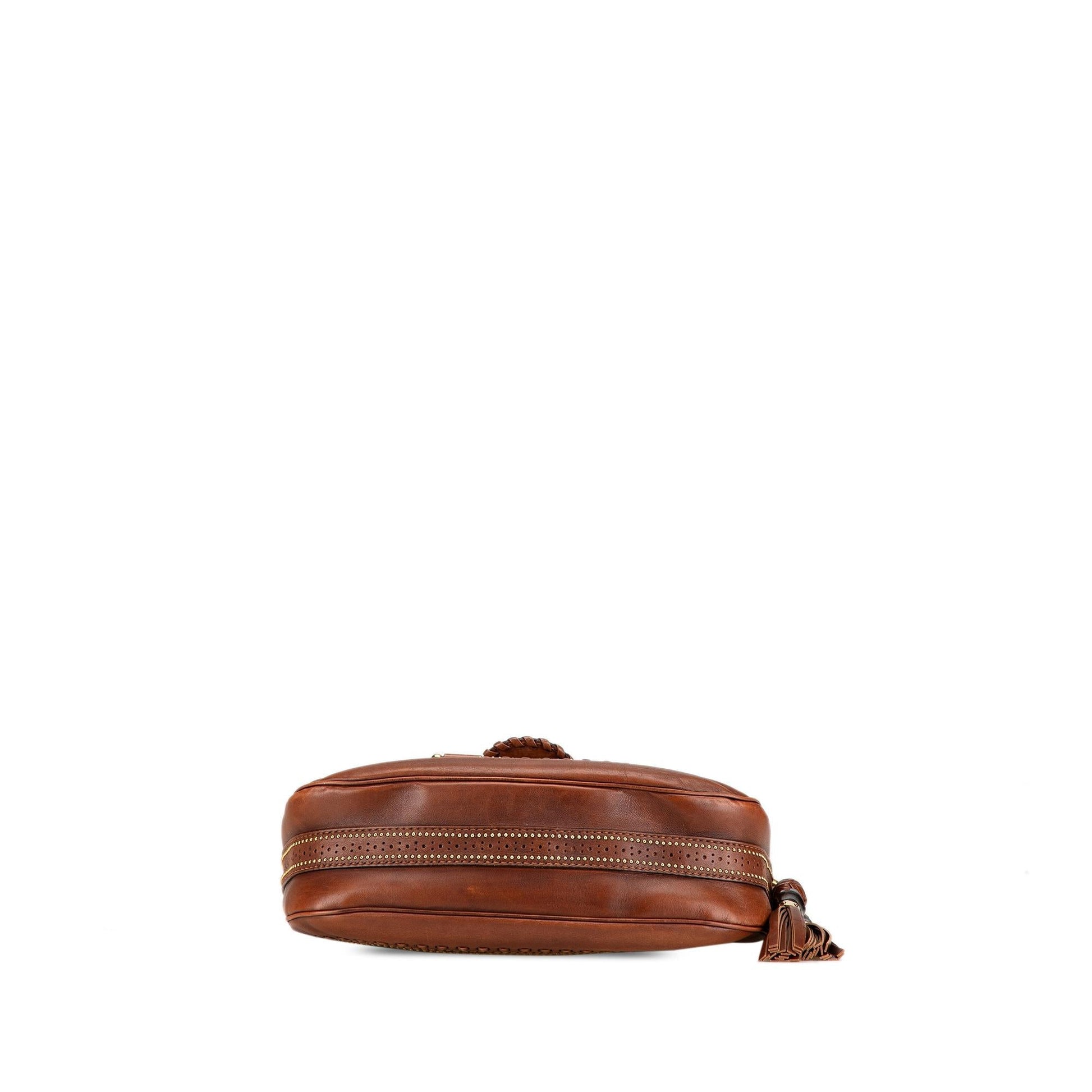 Gucci Snaffle Bit SHG-rIbXIb Leather Calf Brown Medium Shoulder Bag