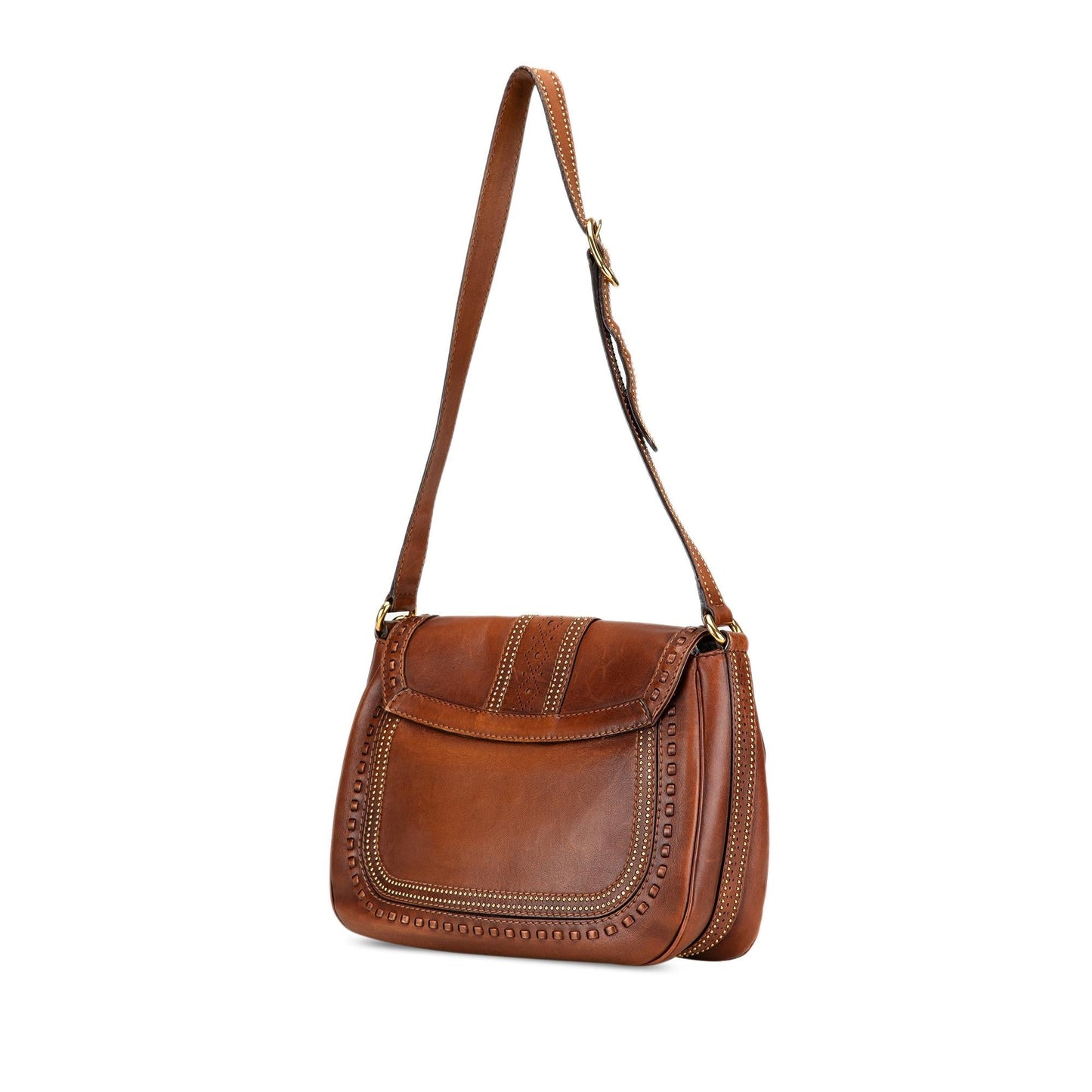 Gucci Snaffle Bit SHG-rIbXIb Leather Calf Brown Medium Shoulder Bag