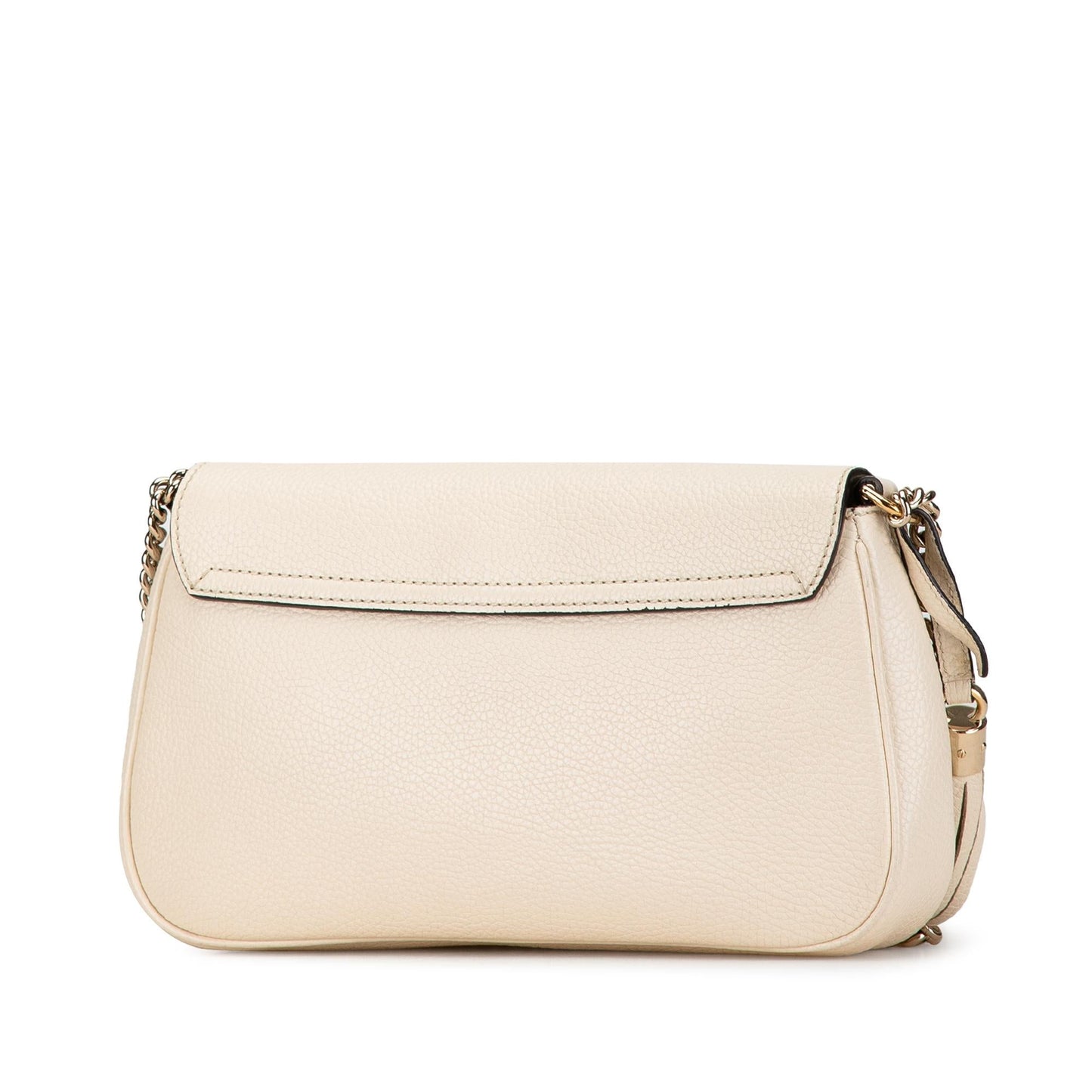 Gucci Soho Chain Flap SHG-4F65Xy Leather Calf White Medium Crossbody Bag