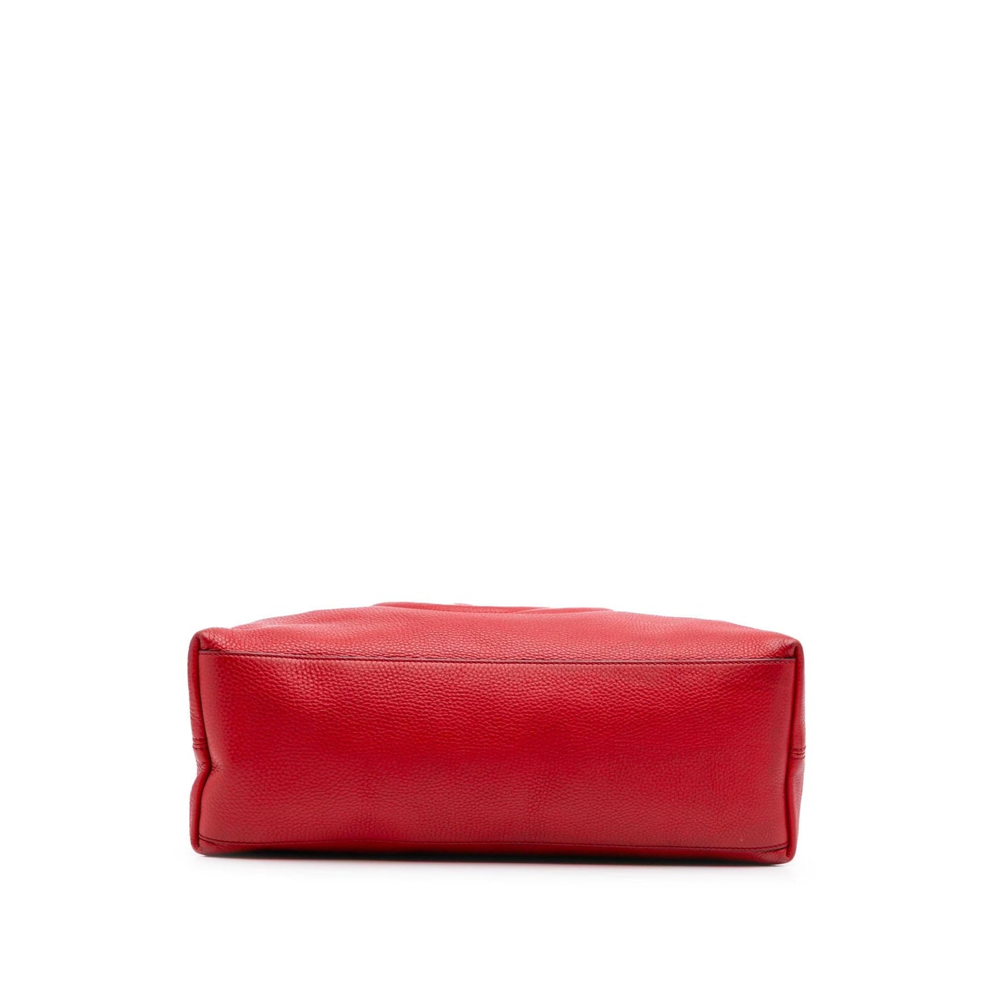 Gucci Soho Chain Leather Calf Red Medium Tote Bag