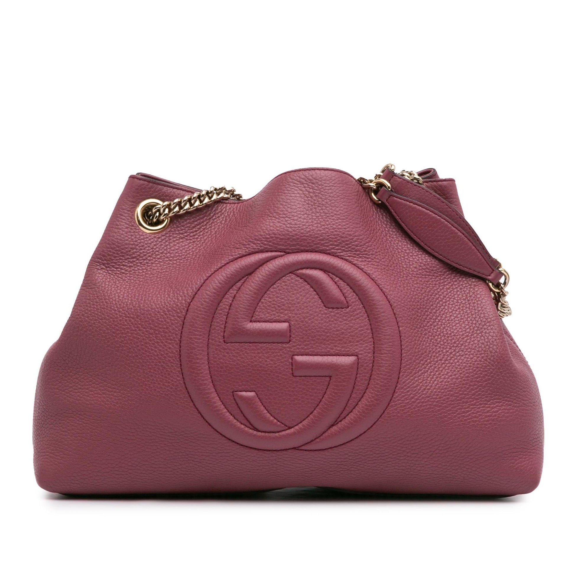 Gucci Soho Leather Calf Medium Chain Tote Bag