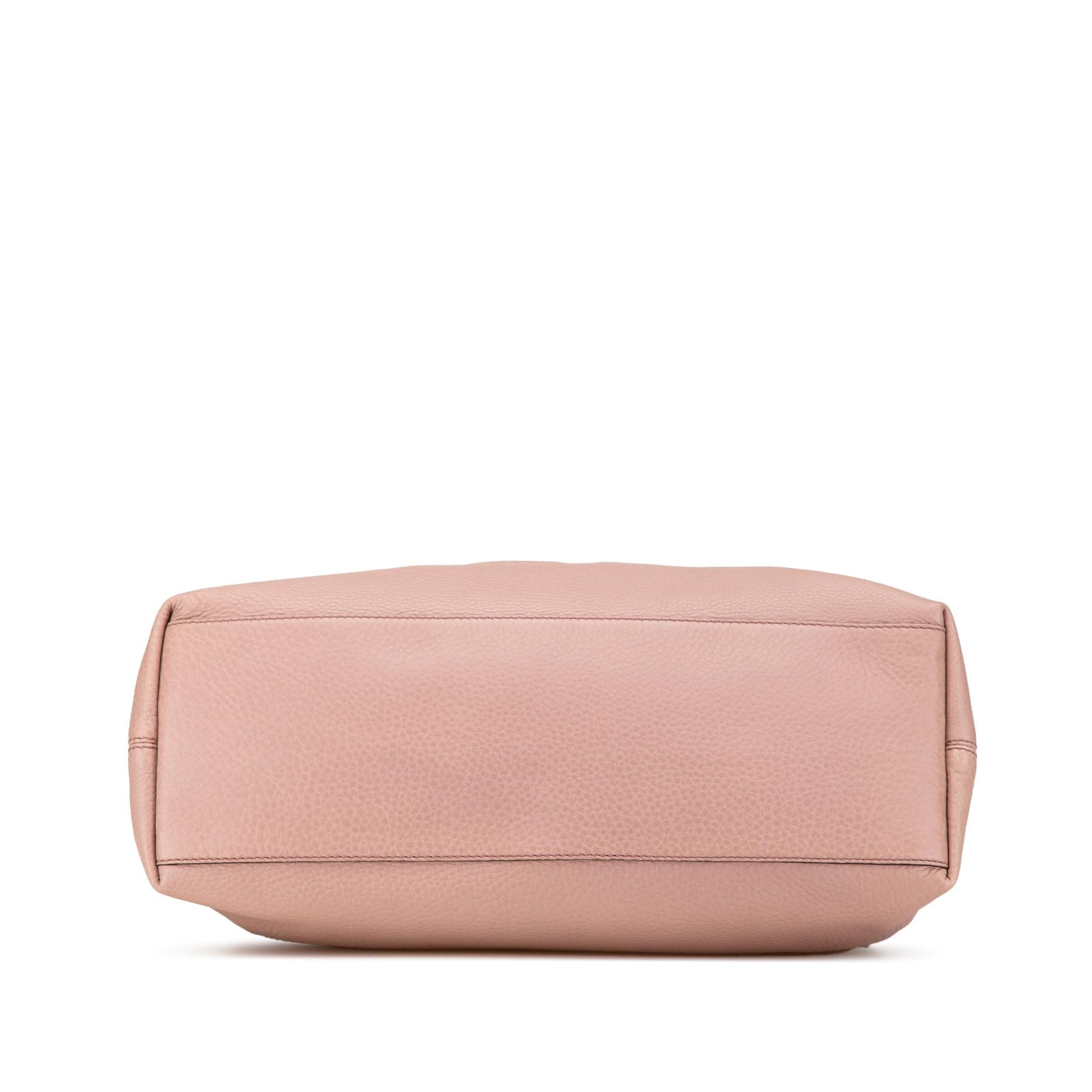 Gucci Soho Chain Leather Calf Pink Medium Tote Bag