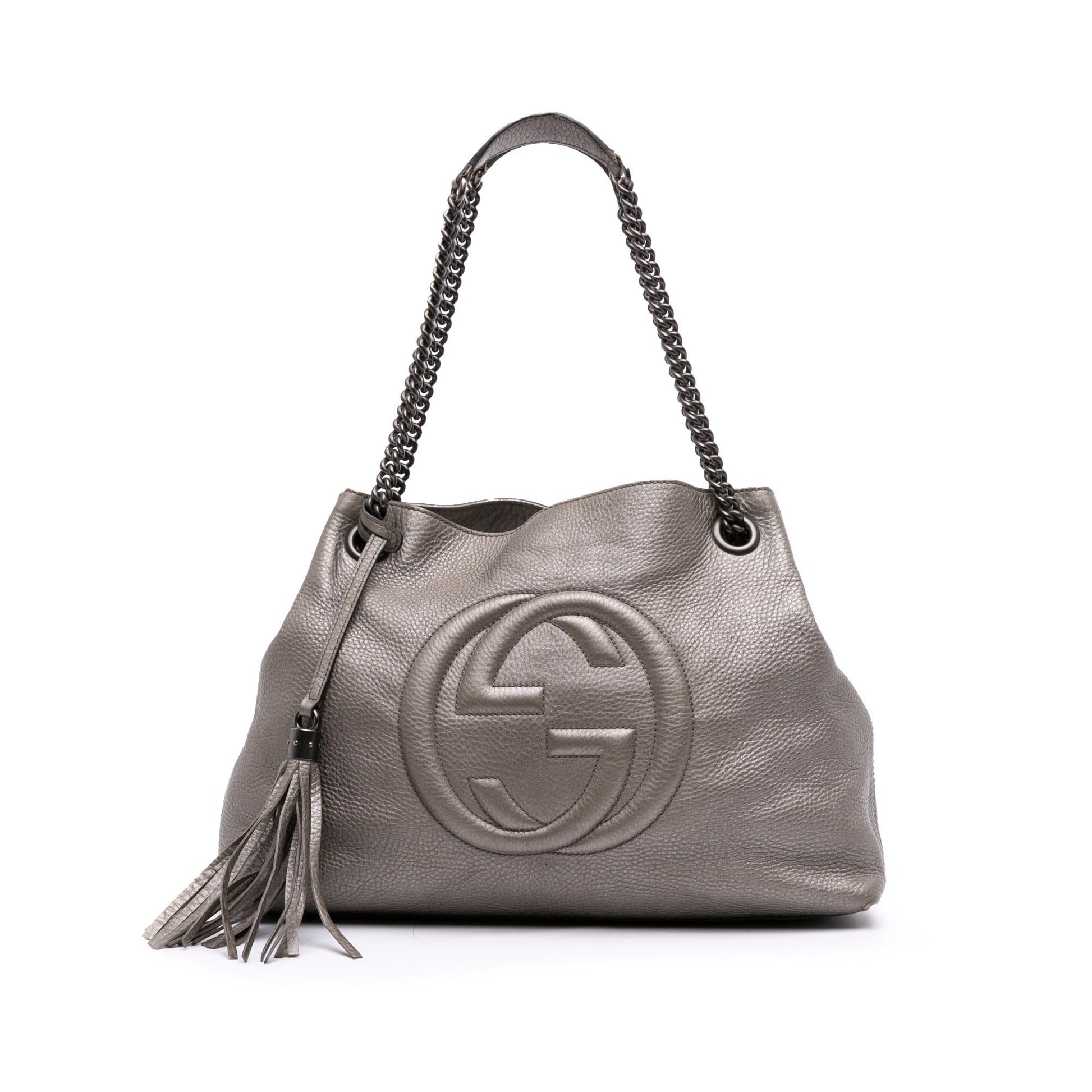 Gucci Soho Leather Medium Chain Tote Bag Tote 20