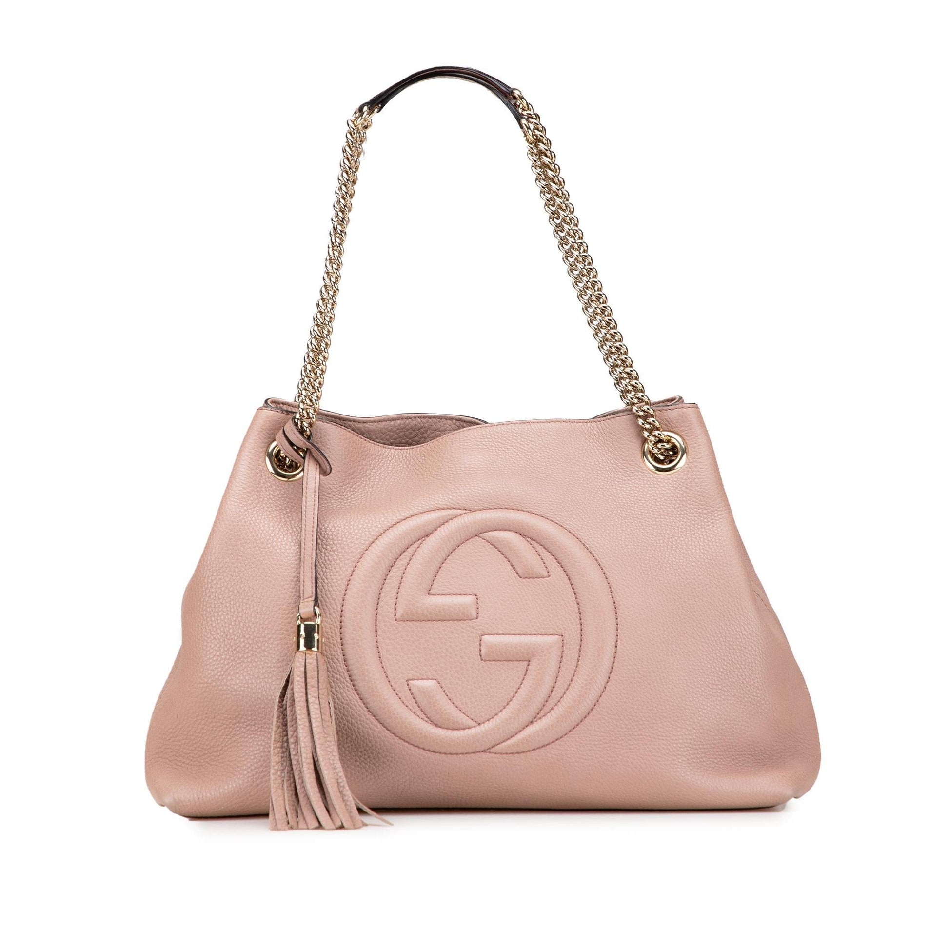 Gucci Soho Leather Medium Chain Tote Bag Tote 22