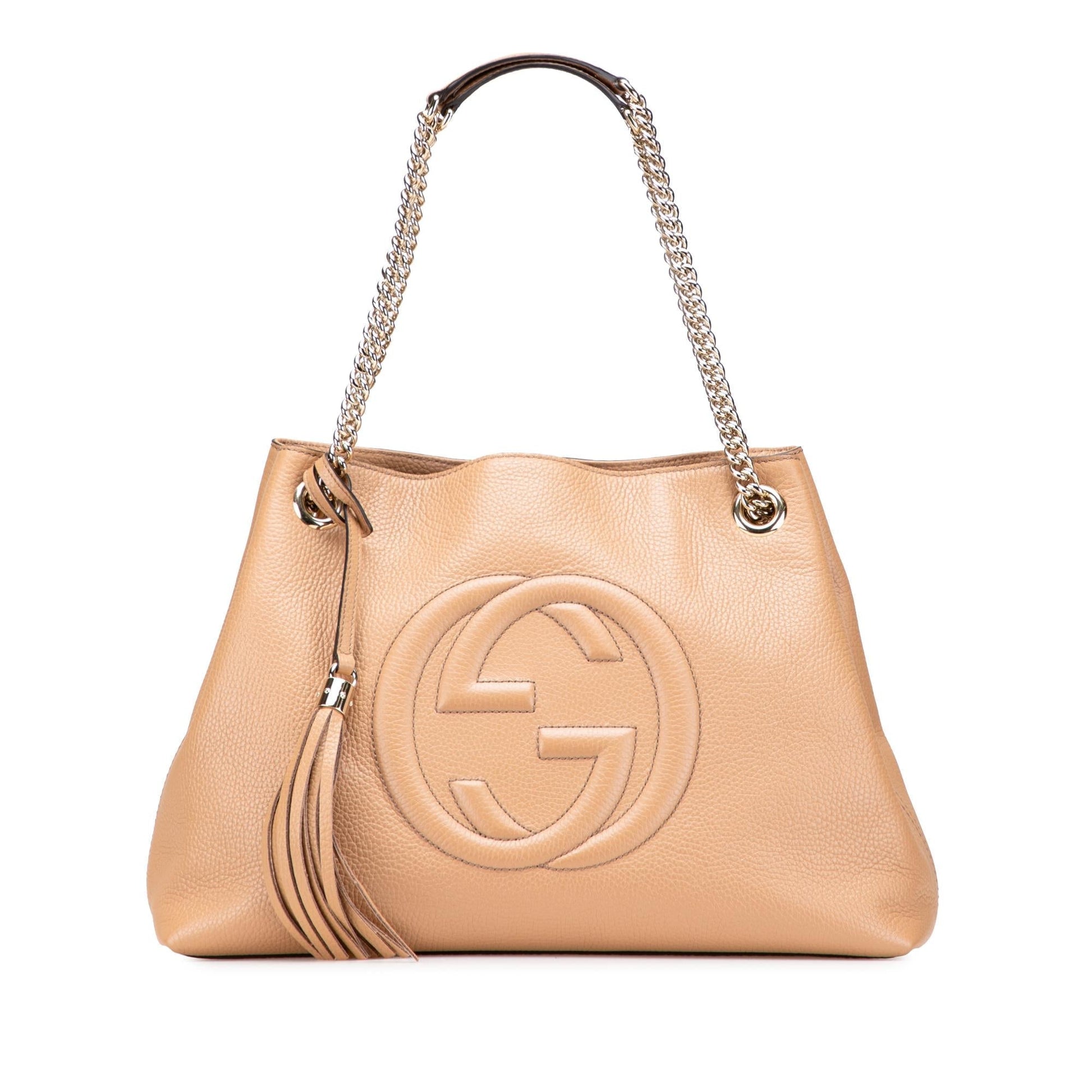 Gucci Soho Leather Medium Chain Tote Bag Tote 28