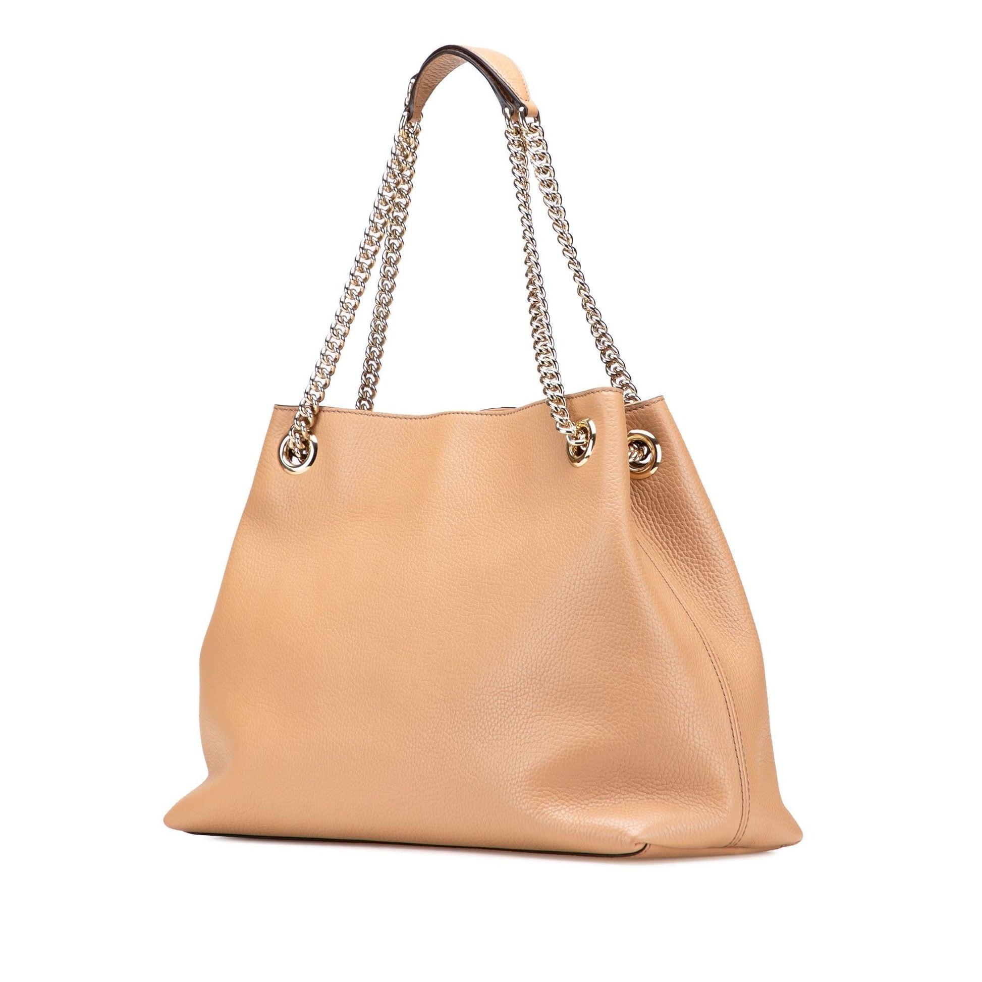 Gucci Soho Leather Medium Chain Tote Bag Tote 28
