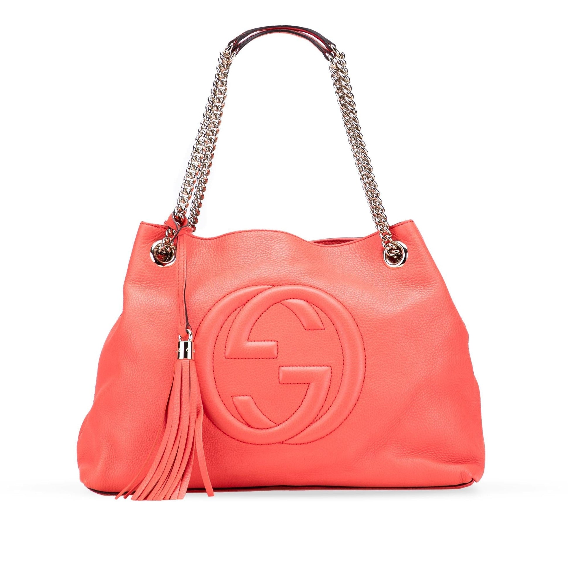 Gucci Soho Leather Medium Chain Tote Bag Tote 27