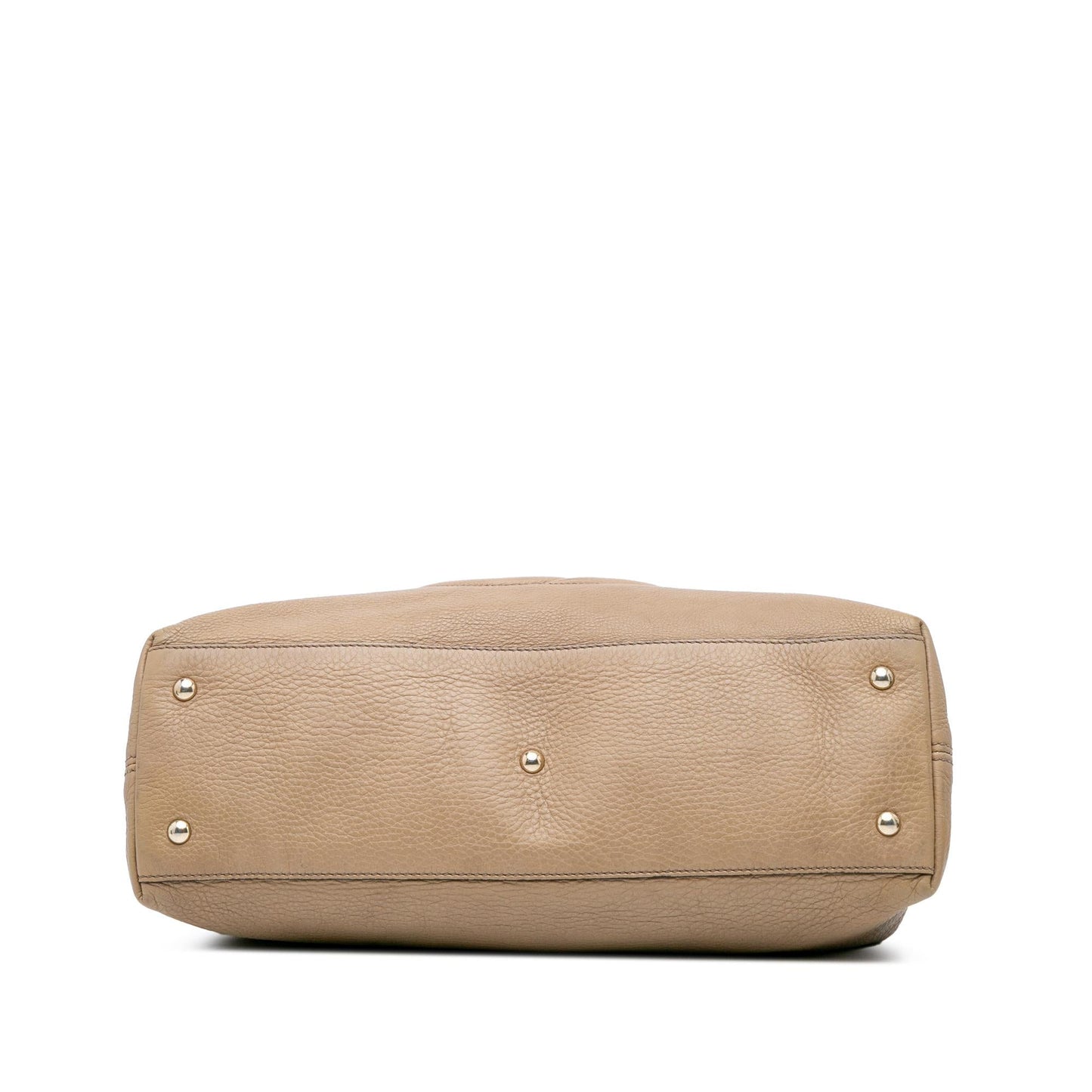Gucci Soho Working Leather Calf Brown Medium Tote Bag