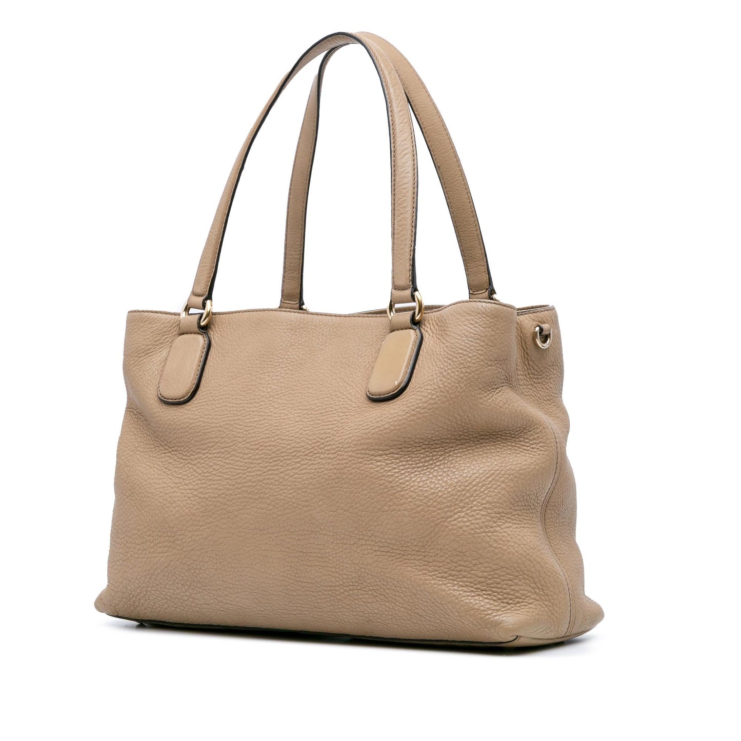 Gucci Soho Working Leather Calf Brown Medium Tote Bag