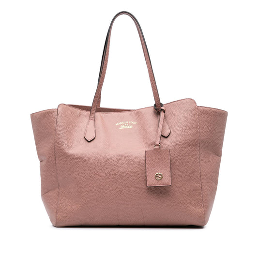 Gucci Swing Leather Calf Pink Medium Tote Bag Swing Tote