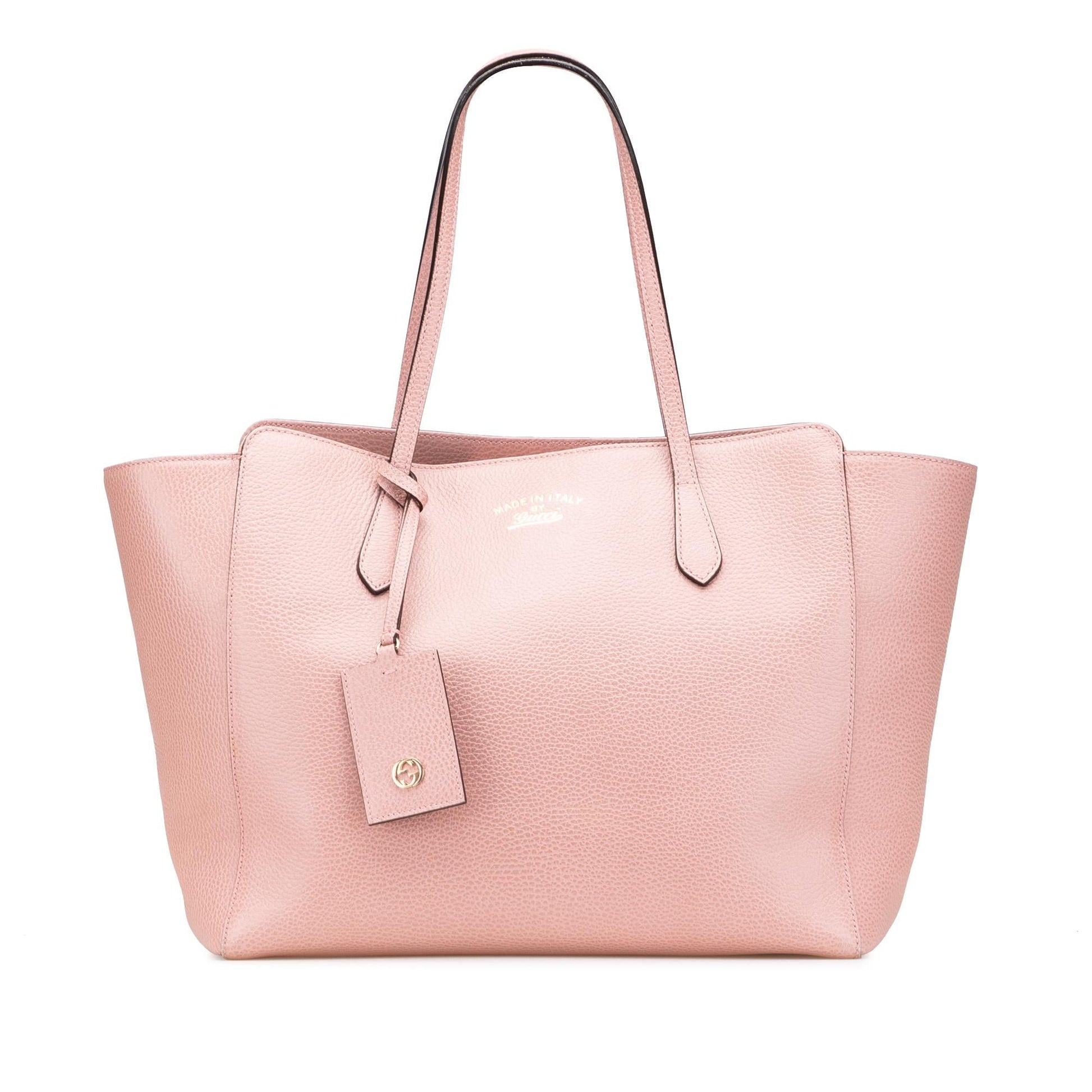 Gucci Swing Leather Calf Pink Medium Tote Bag Tote 5