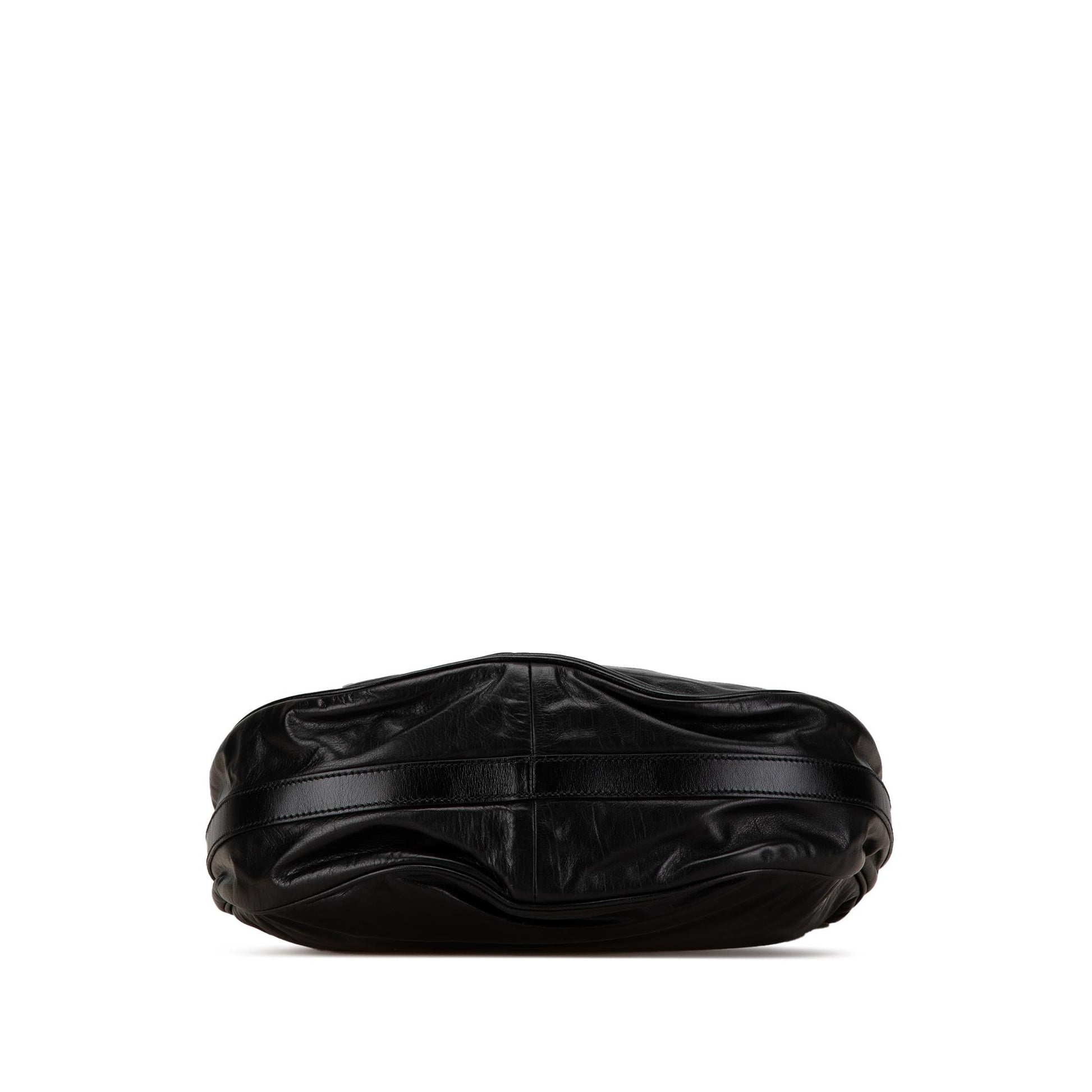 Gucci Twins Leather Calf Black Medium Shoulder Bag