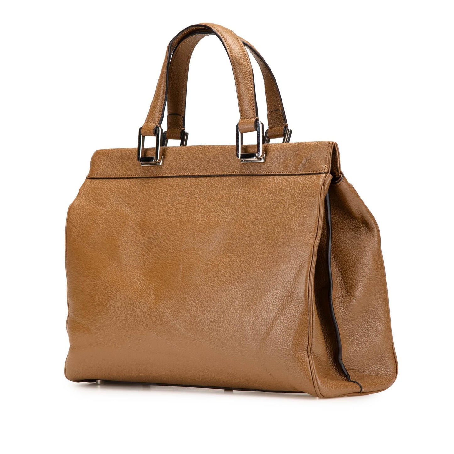 Gucci Zumi Top Handle Leather Calf Brown Medium Satchel Bag