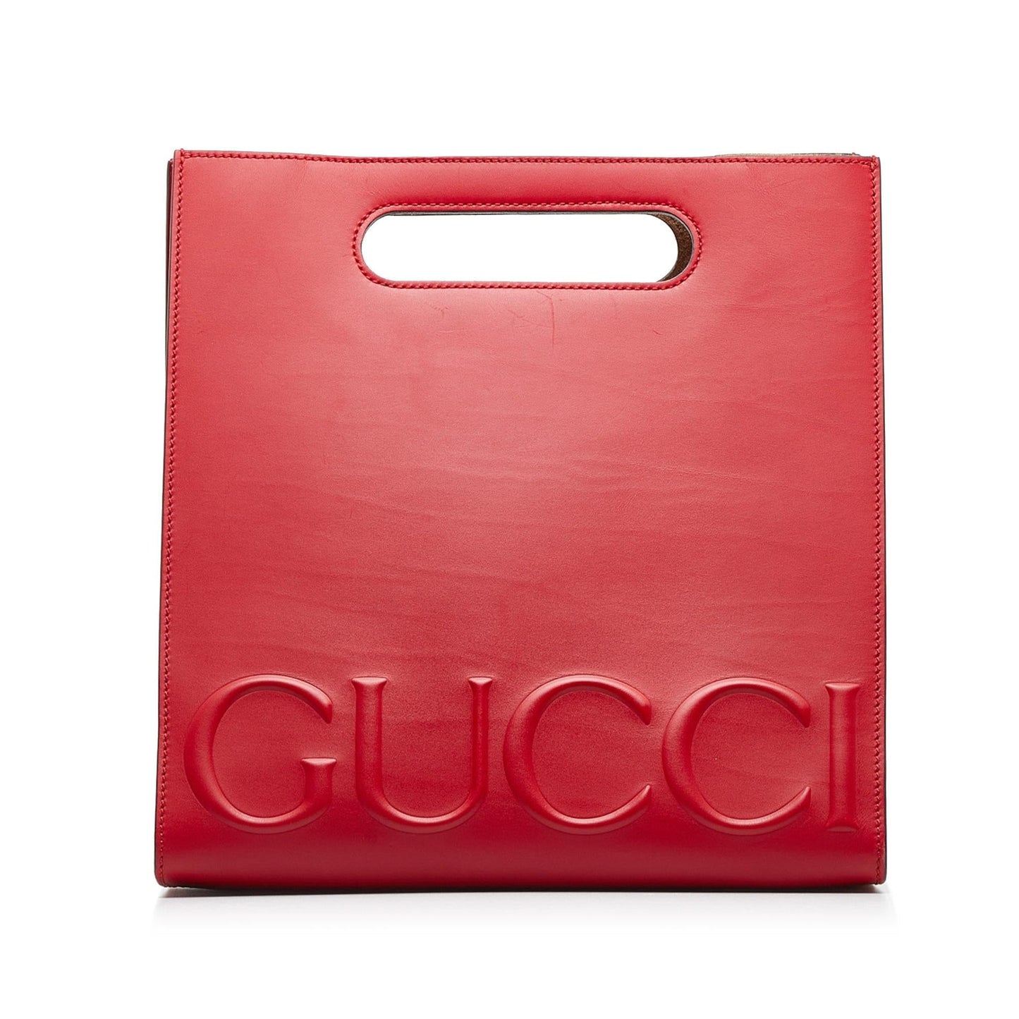 Gucci Linea XL SHG-ZIw0op Calf Red Medium Tote Bag