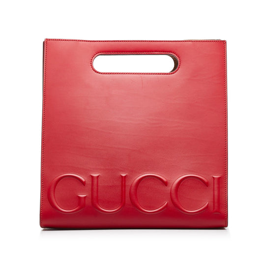 Gucci Linea XL SHG-ZIw0op Calf Red Medium Tote Bag