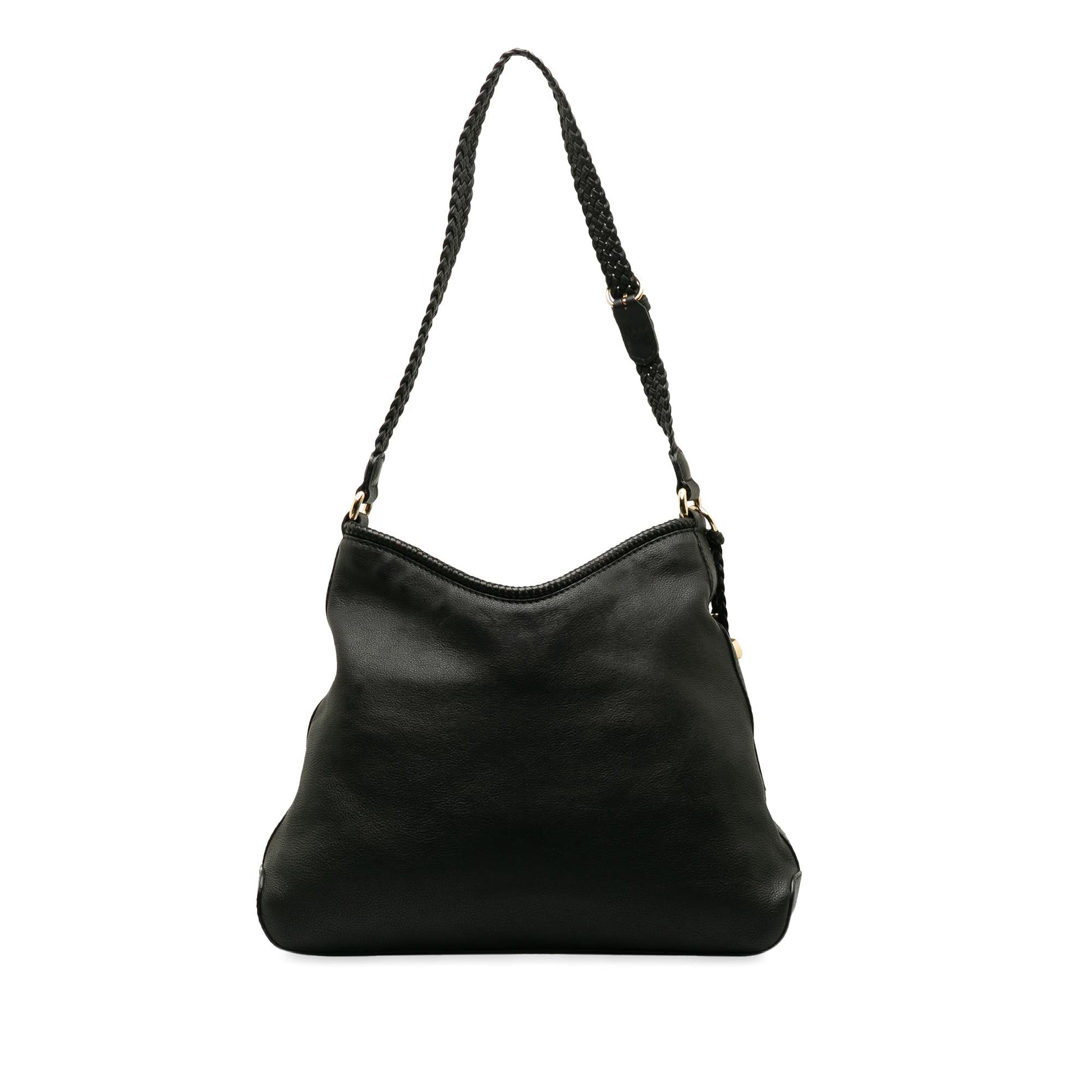 Gucci Marrakech SHG-P2O52U Calf Black Medium Shoulder Bag