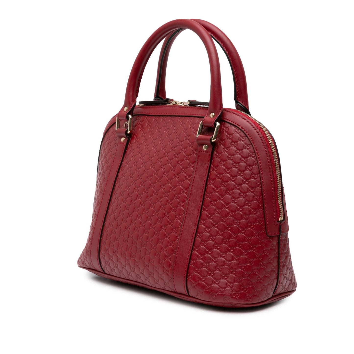 Gucci Microguccissima Dome Calf Red Medium Satchel Bag Dome Satchel