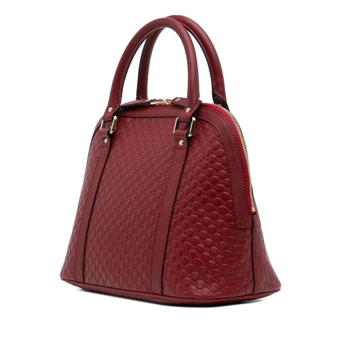 Gucci Microguccissima Dome Calf Red Medium Satchel Bag Satchel 4