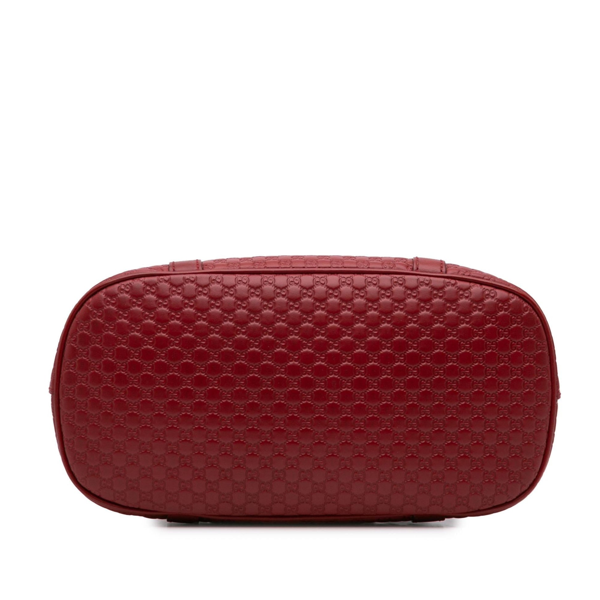 Gucci Microguccissima Dome Calf Red Medium Satchel Bag