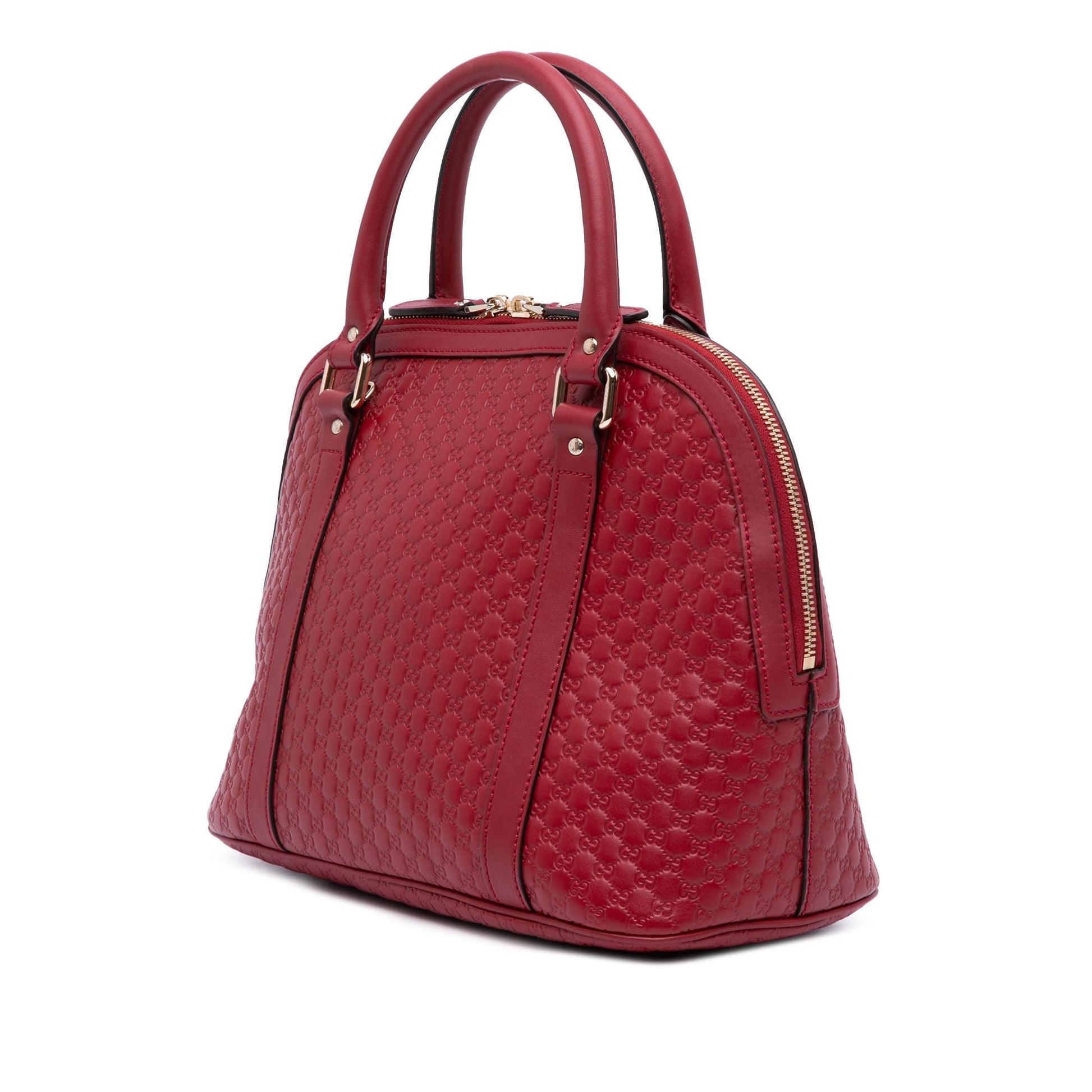 Gucci Microguccissima Dome Calf Red Medium Satchel Bag Satchel 8