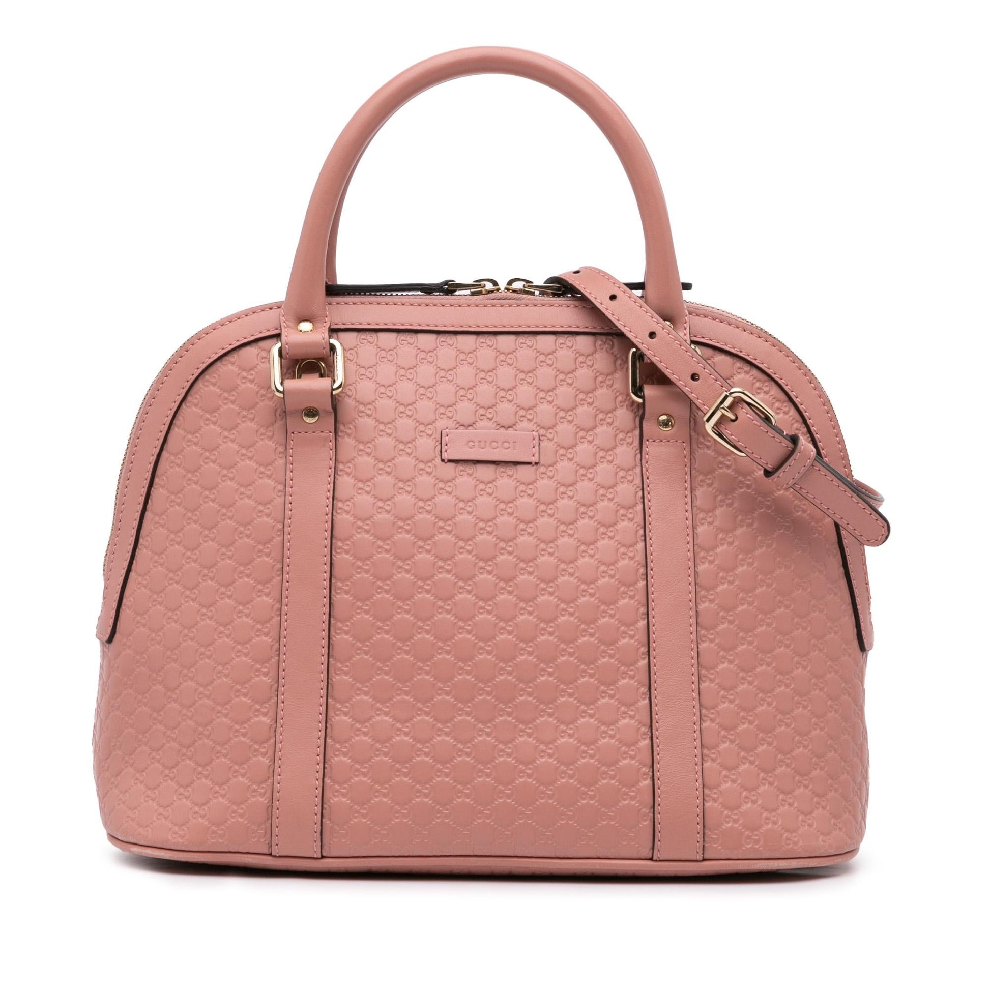 Gucci Microguccissima Dome Calf Pink Medium Satchel Bag Satchel 11