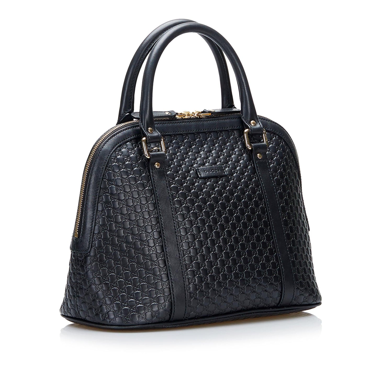 Gucci Microguccissima Dome SHG-7r4q0b Calf Black Medium Satchel Bag