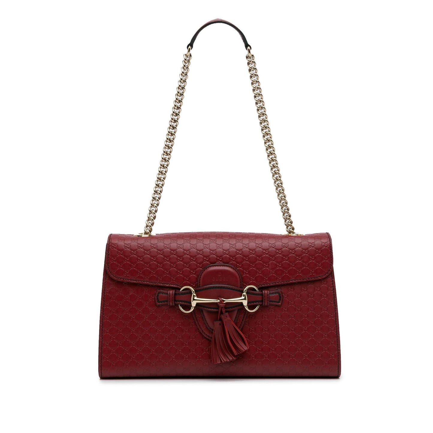 Gucci Microguccissima Emily SHG-MaxKRL Calf Red Medium Shoulder Bag