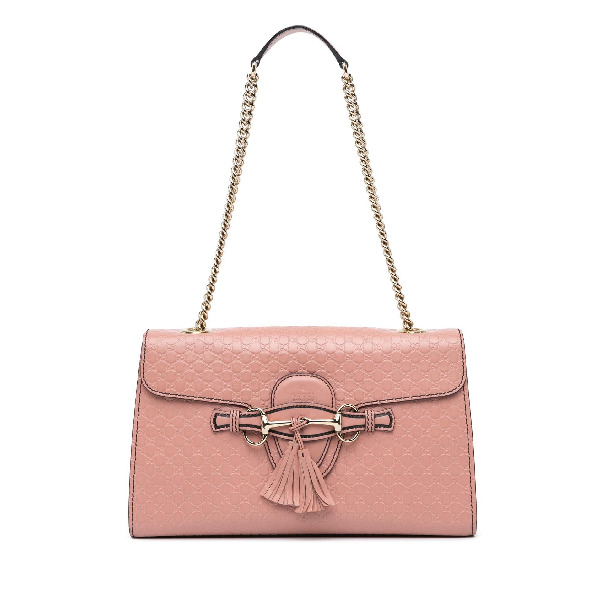 Gucci Microguccissima Emily SHG-D1ScbJ Calf Pink Medium Shoulder Bag