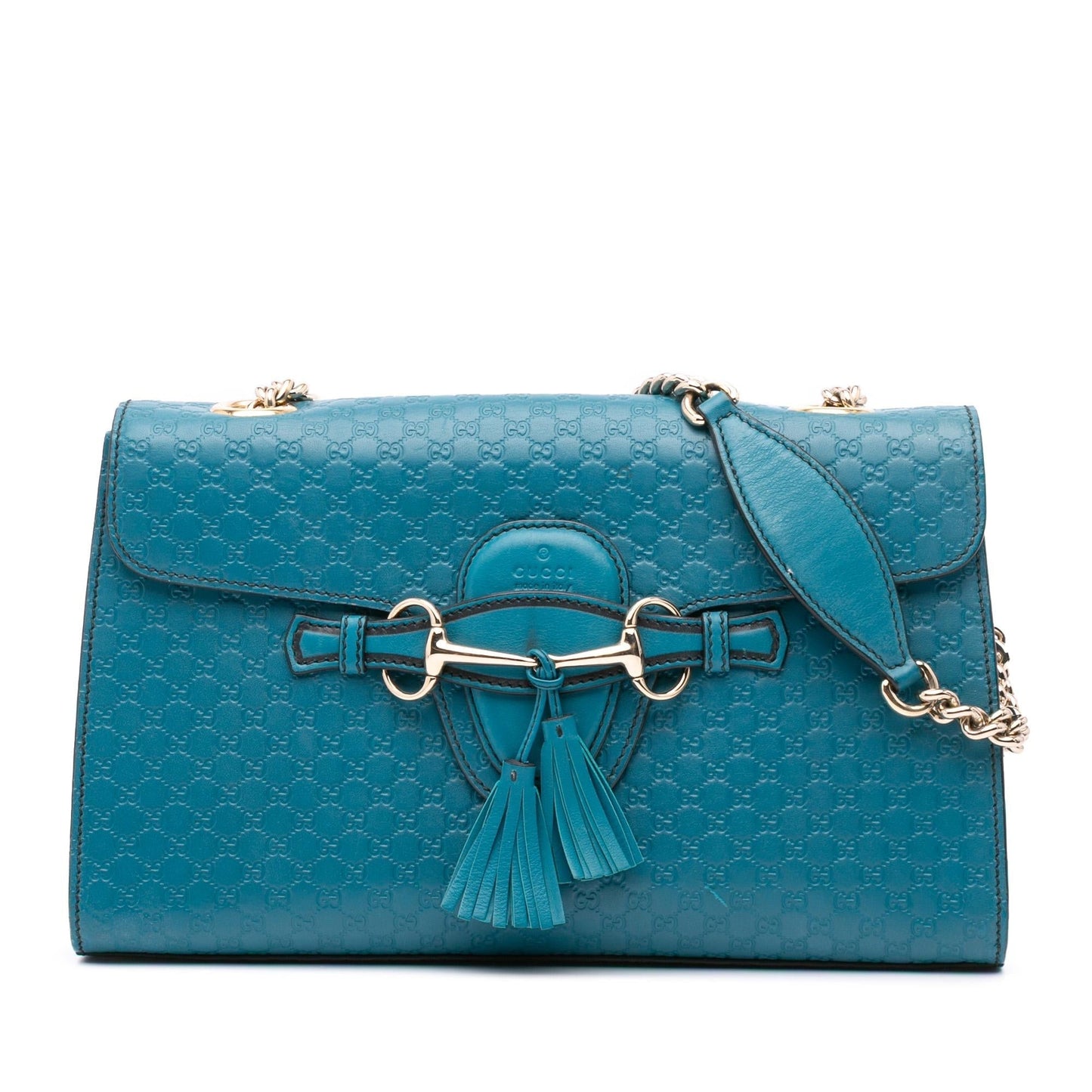 Gucci Microguccissima Emily Calf Blue Medium Shoulder Bag Bag 2