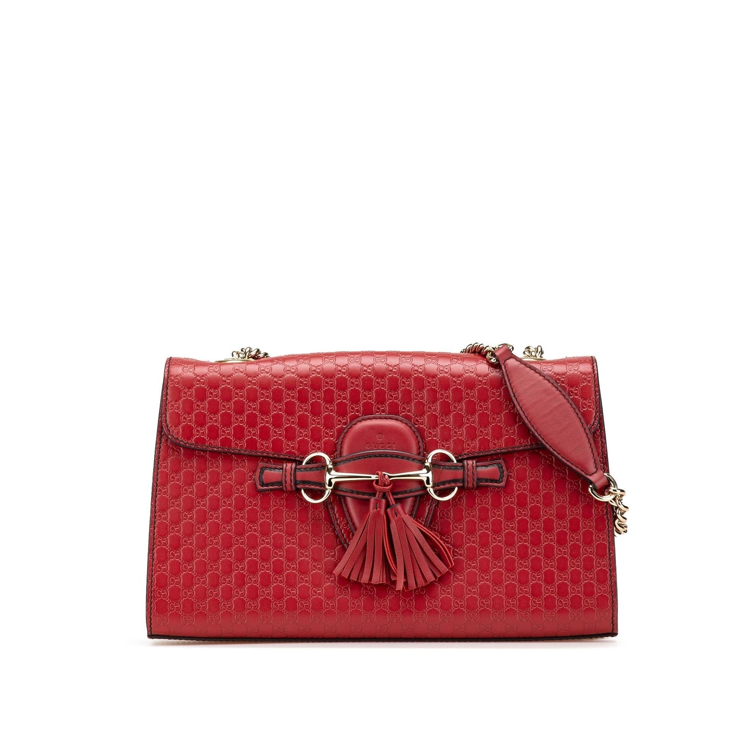 Gucci Microguccissima Emily Calf Red Medium Shoulder Bag Bag 5
