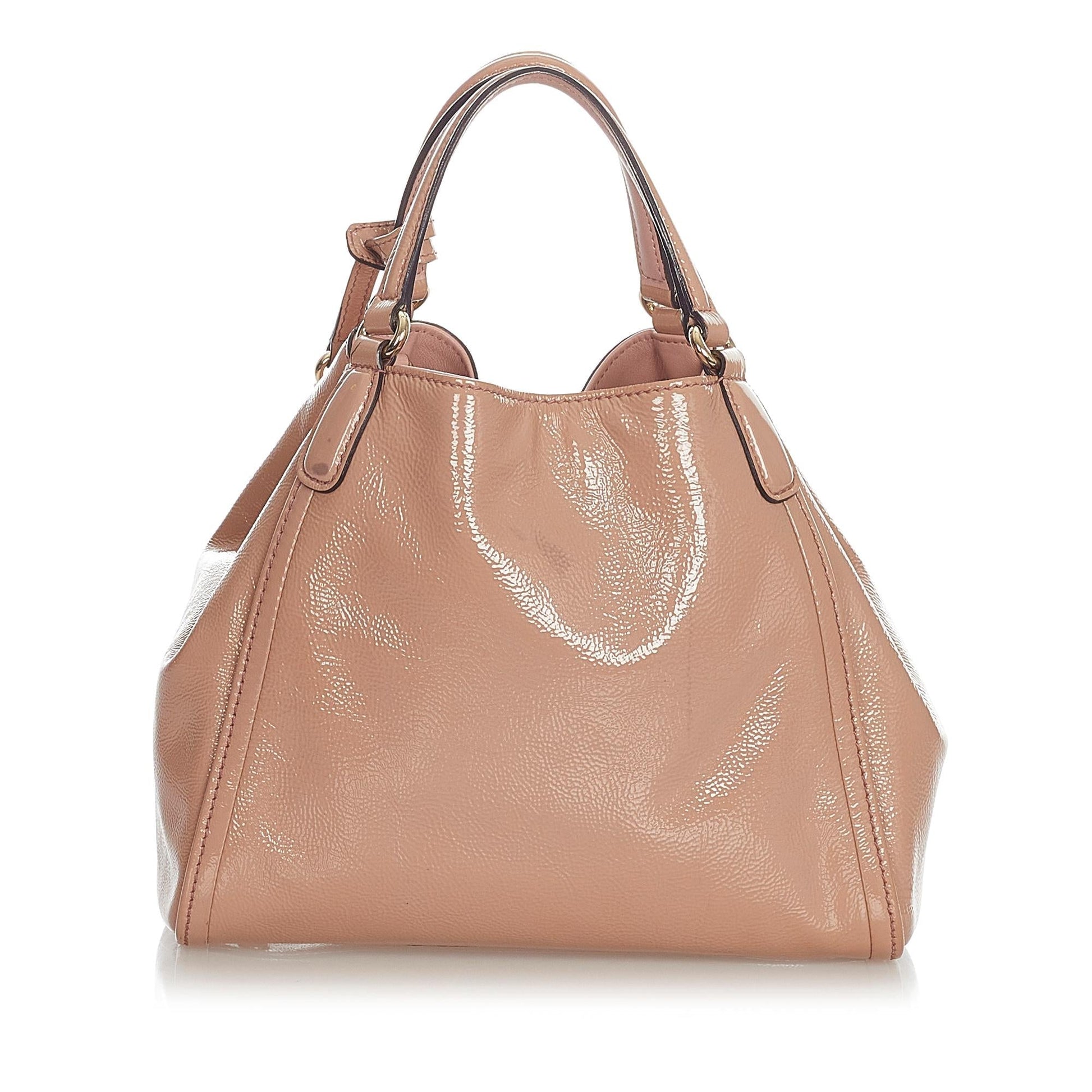 Gucci Soho Cellarius SHG-Pqws7K Leather Patent Brown Medium Satchel Bag