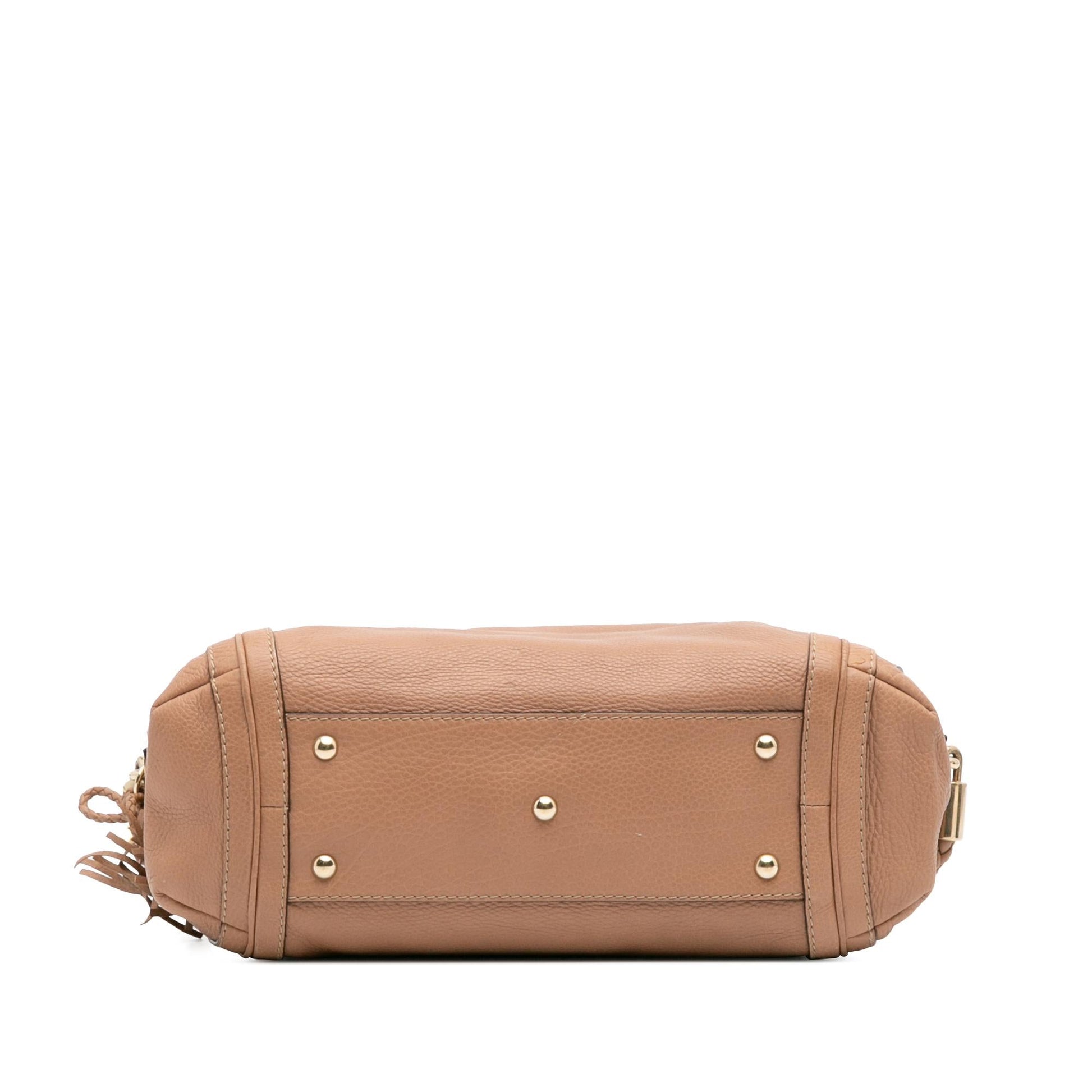 Gucci Pebbled Bella Calfskin Medium Shoulder Bag