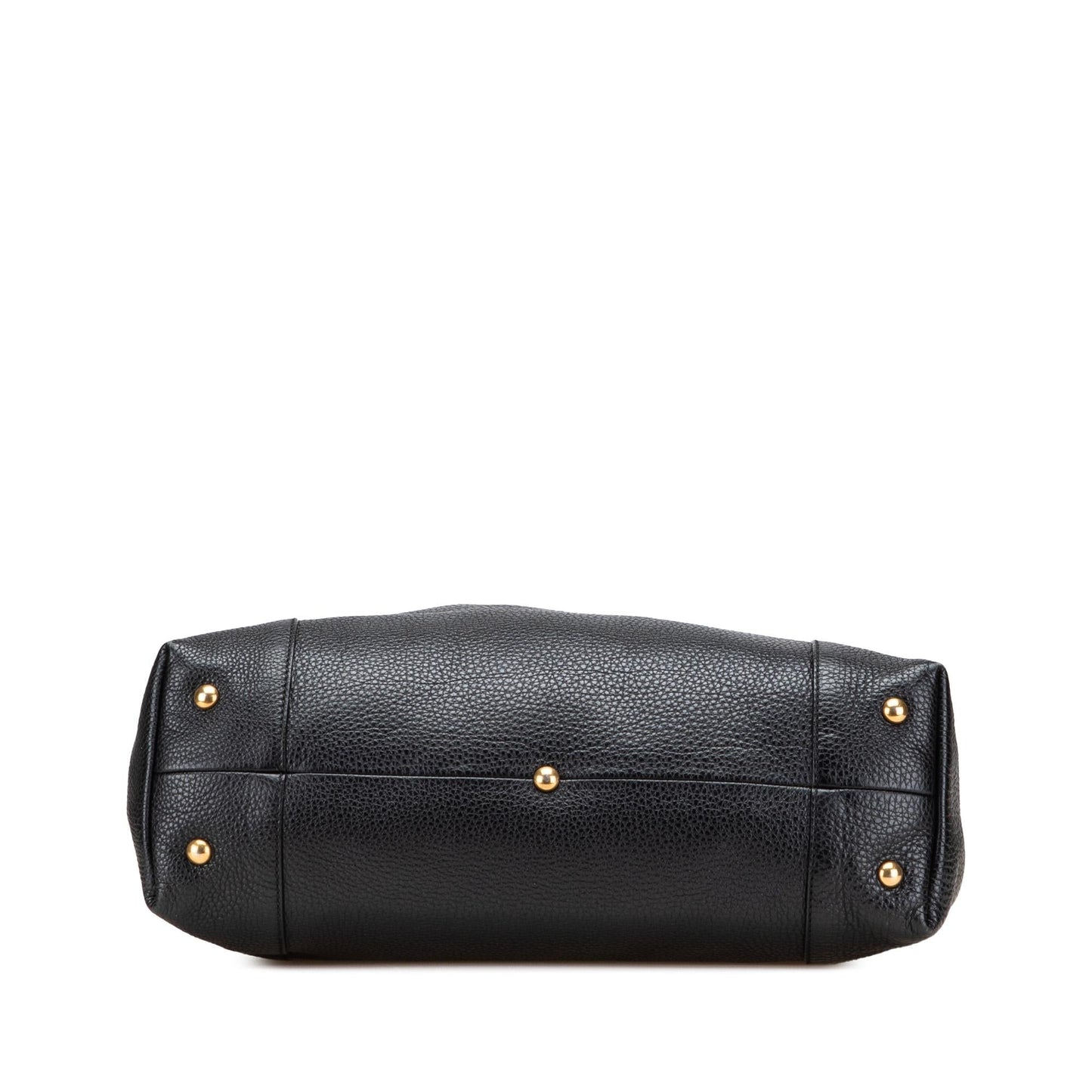 Gucci Pebbled Twill Calf Calfskin Black Medium Tote Bag