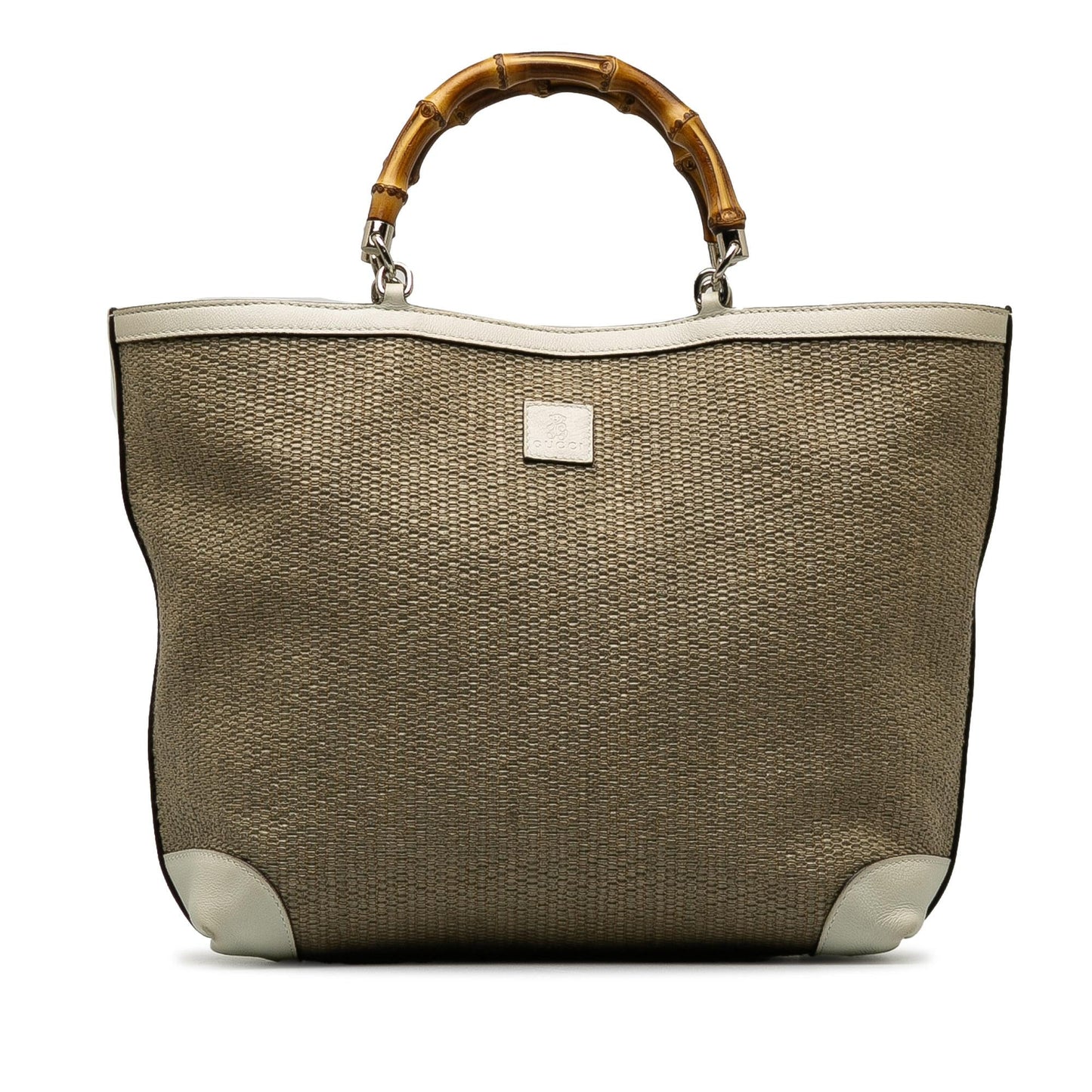 Gucci Bamboo Shopper SHG-lv32Tc Raffia Brown Medium Tote Bag