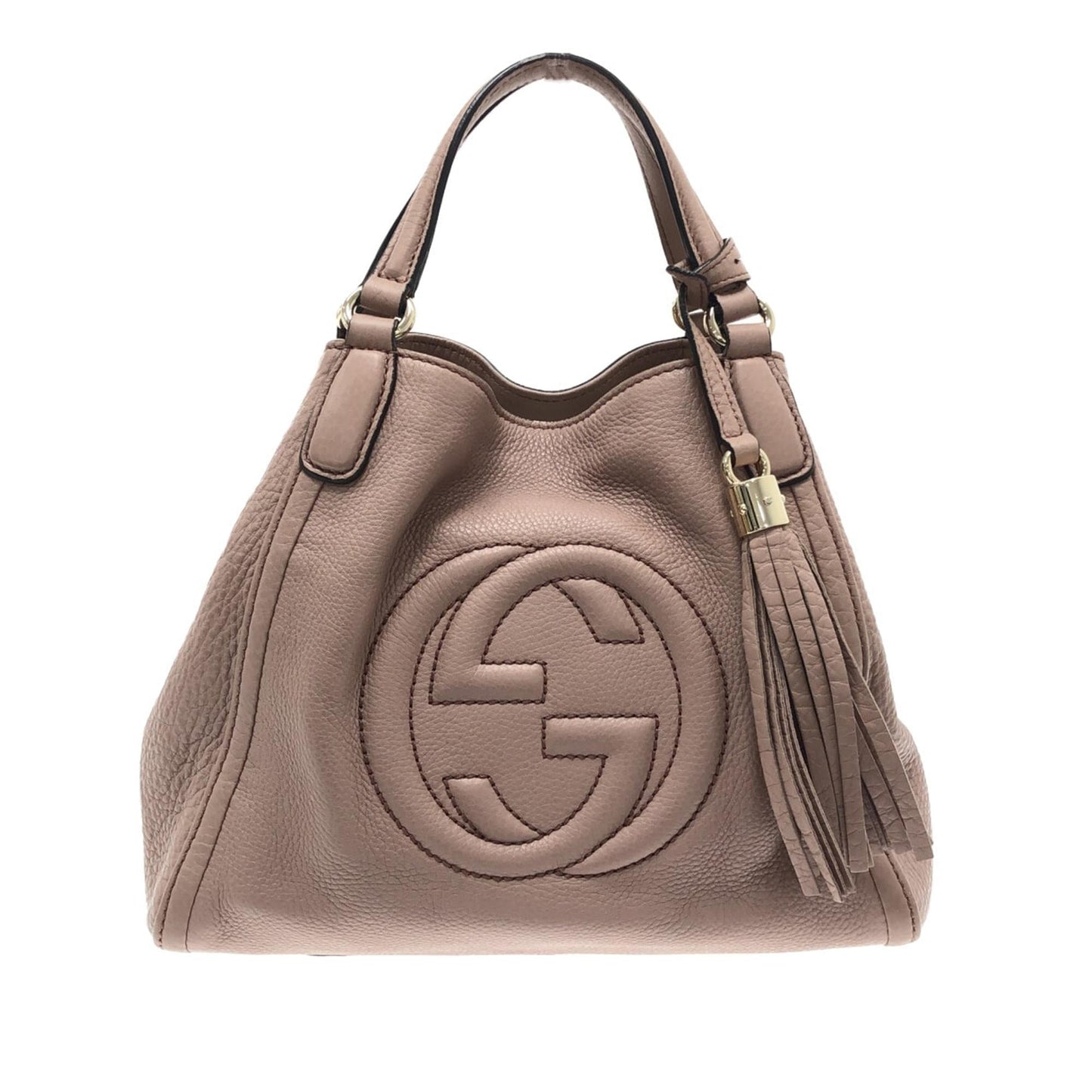 Gucci Soho Cellarius SHG-OQgcRs Calf Brown Medium Satchel Bag