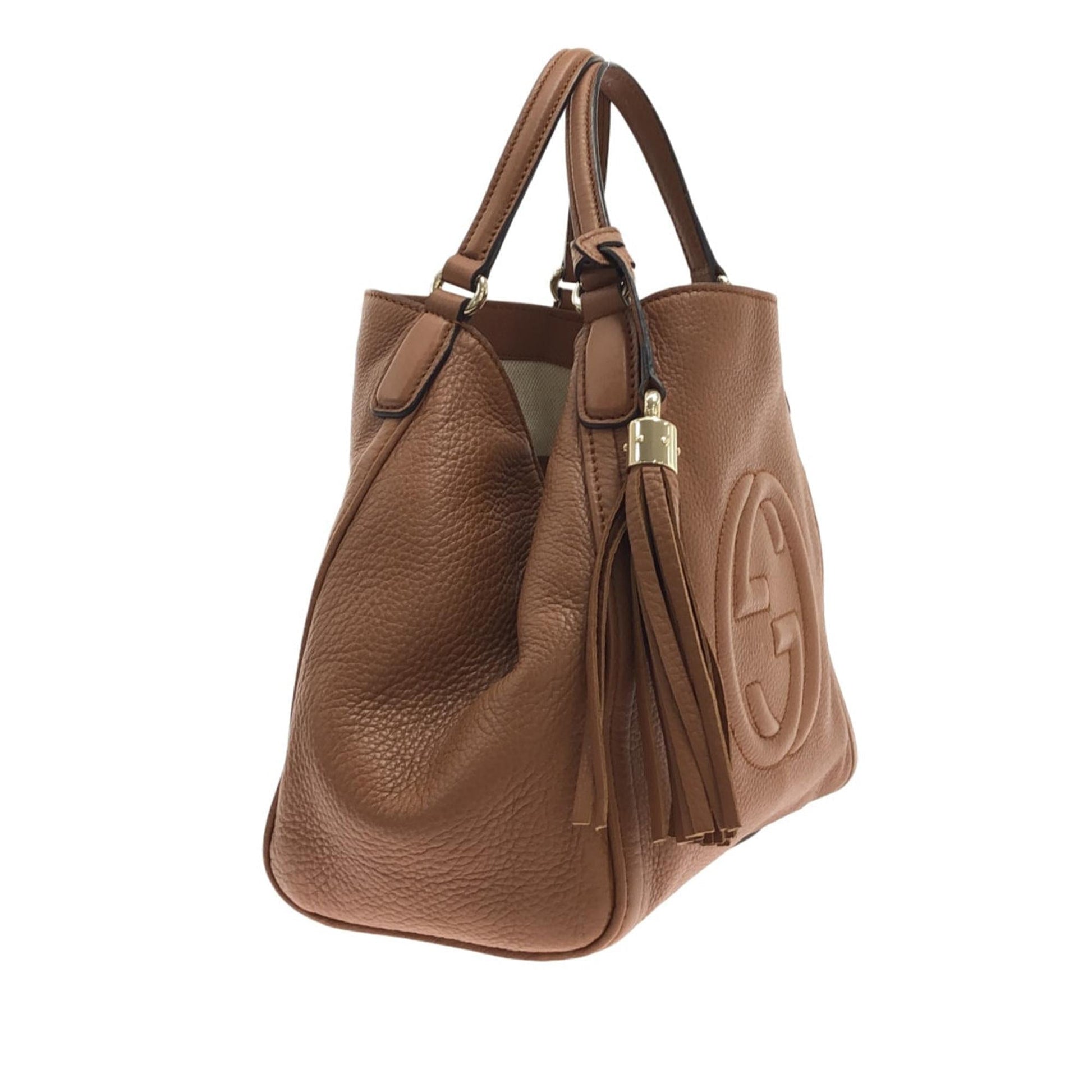 Gucci Soho Cellarius SHG-Oq9rsH Calf Brown Medium Satchel Bag