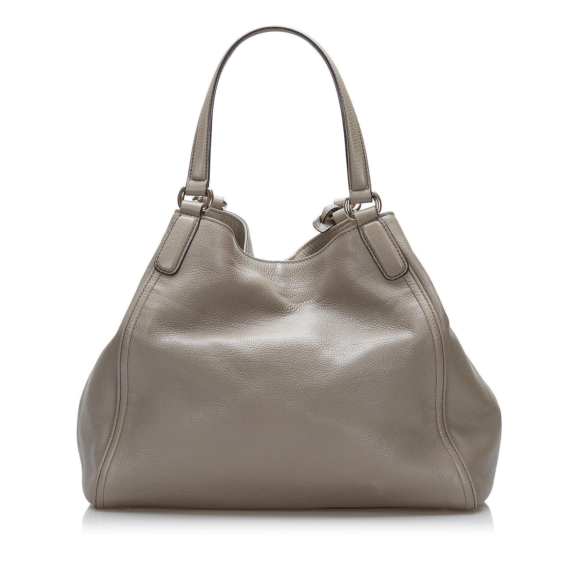 Gucci Soho Cellarius SHG-Id0Ys1 Calf Grey Medium Tote Bag